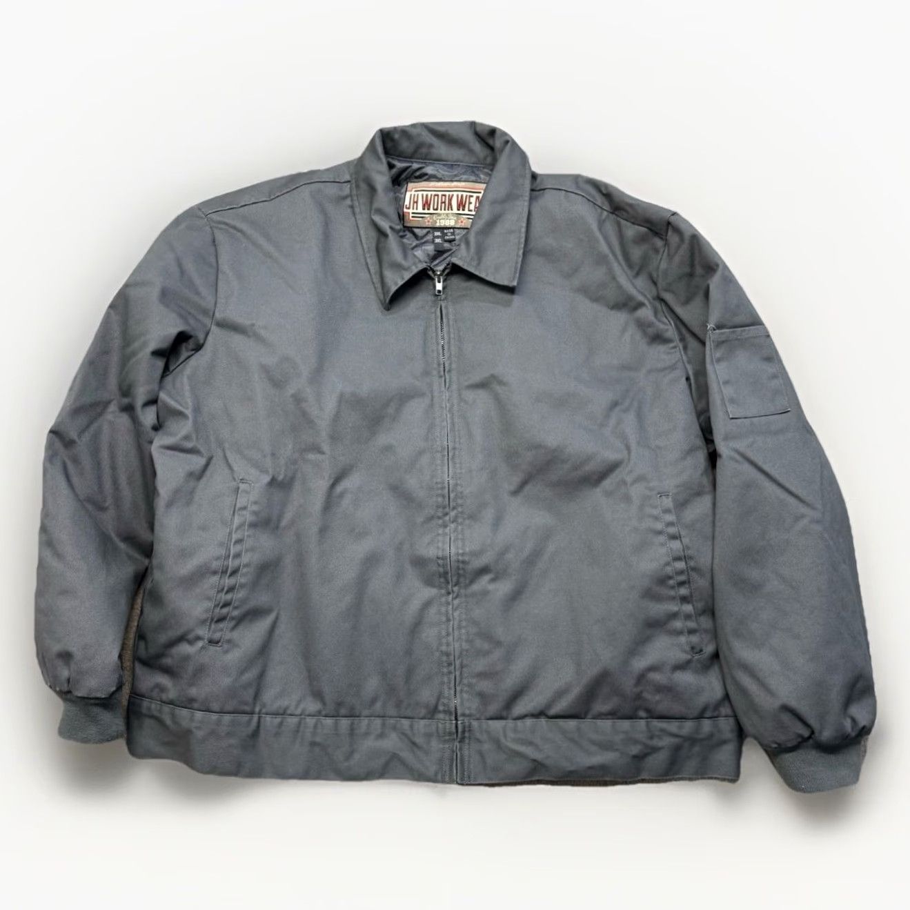 Hamilton VINTAGE Jeff Hamilton Workwear Jacket Mens 3XL 90s JH Design Canvas Coat Grey Size US XXL / EU 58 / 5 - 2 Thumbnail