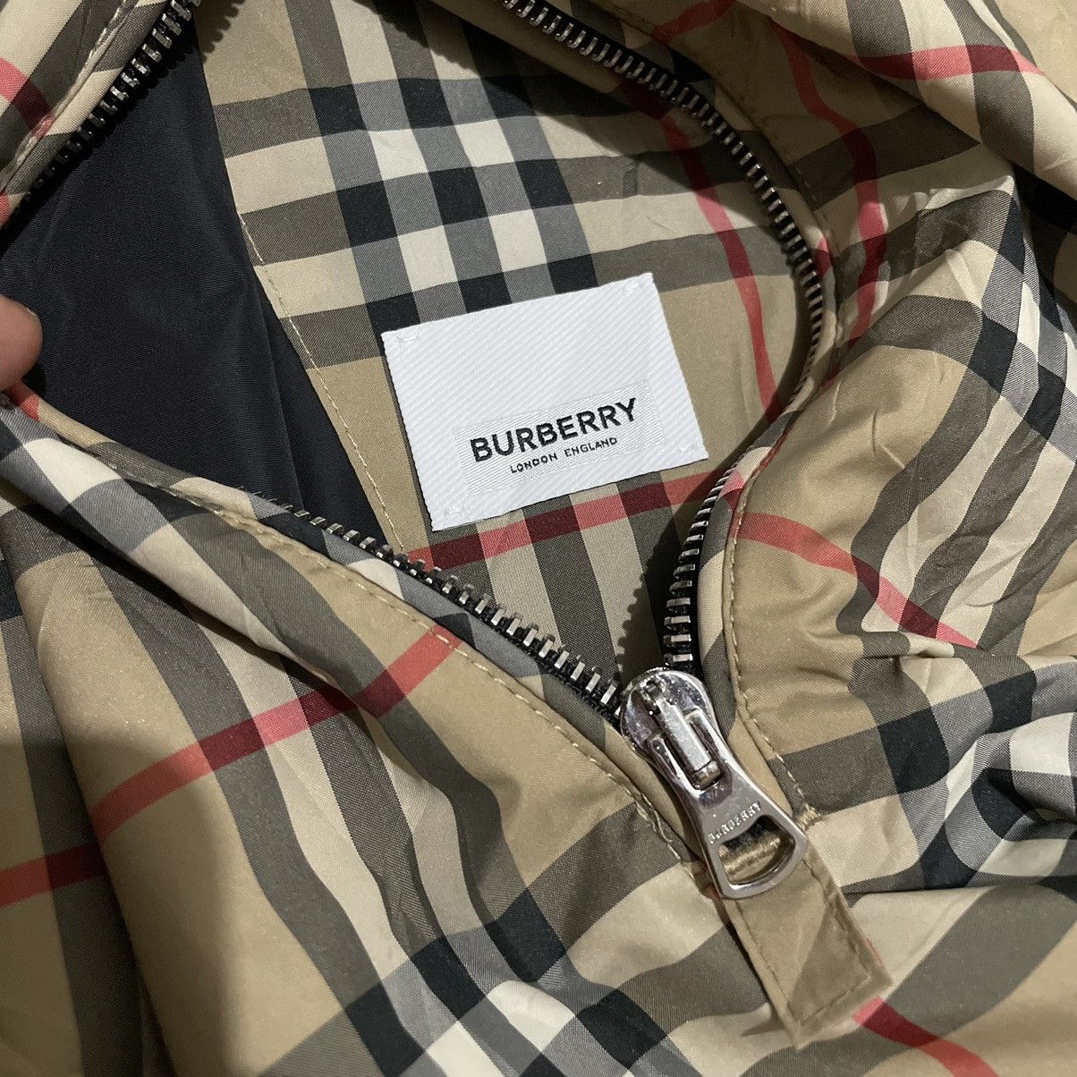 Burberry Reversible Burberry Nylon Hooded Jacket Size US M / EU 48-50 / 2 - 4 Thumbnail