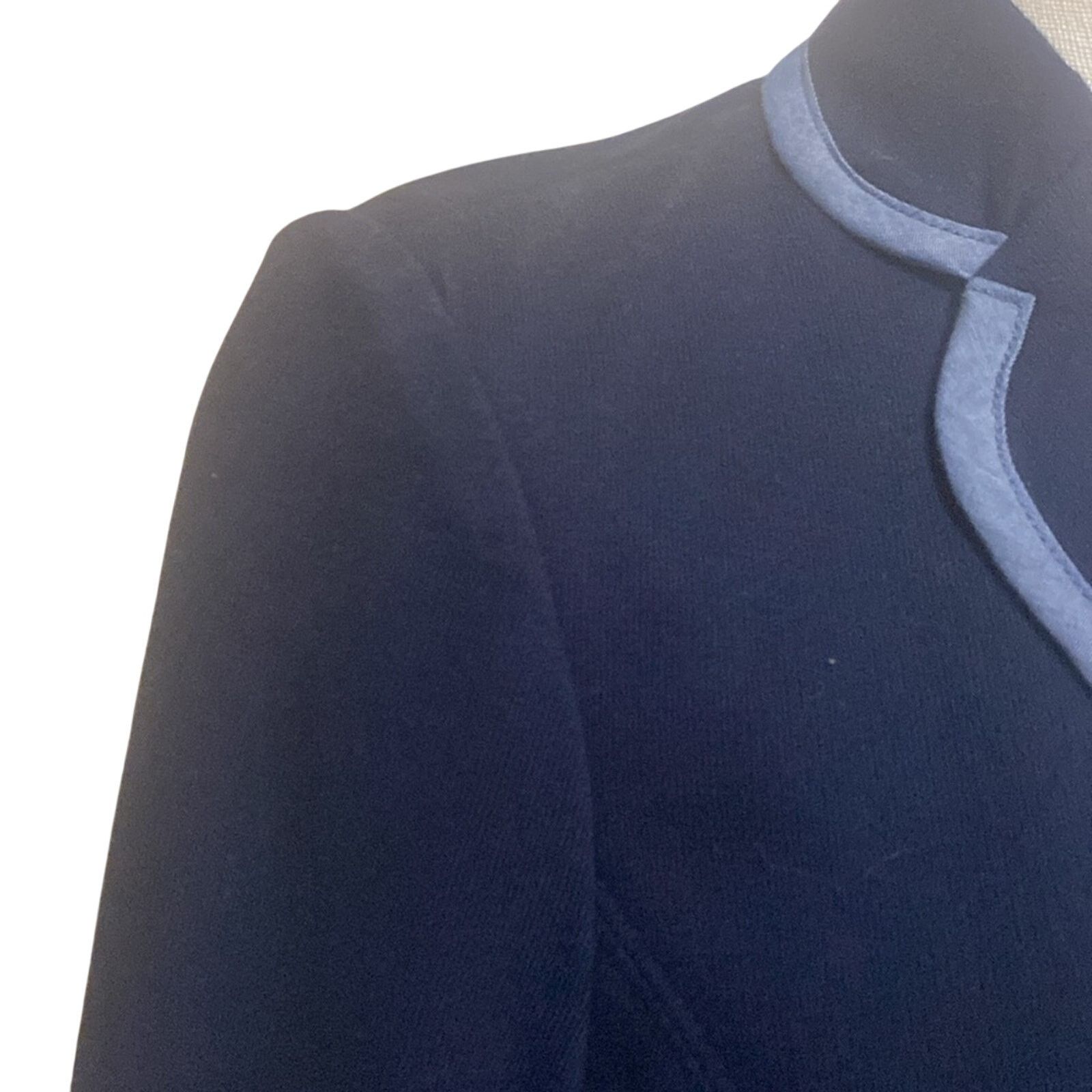 Other Talbots NWT 100% Cotton Blue Blazer Chambray Trim Size S / US 4 / IT 40 - 4 Thumbnail