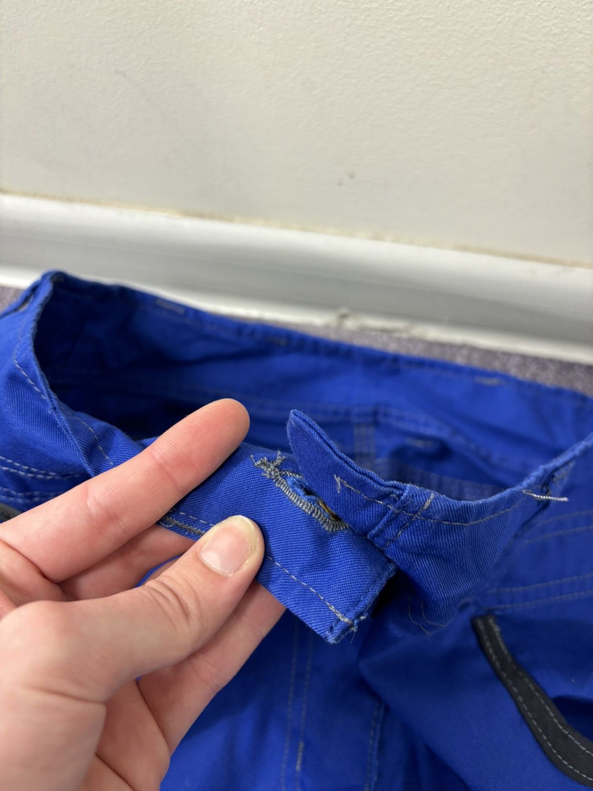 Other Mascot Workwear Blue Heavy Cordura Utility Cargo Pants Size US 30 / EU 46 - 8 Thumbnail
