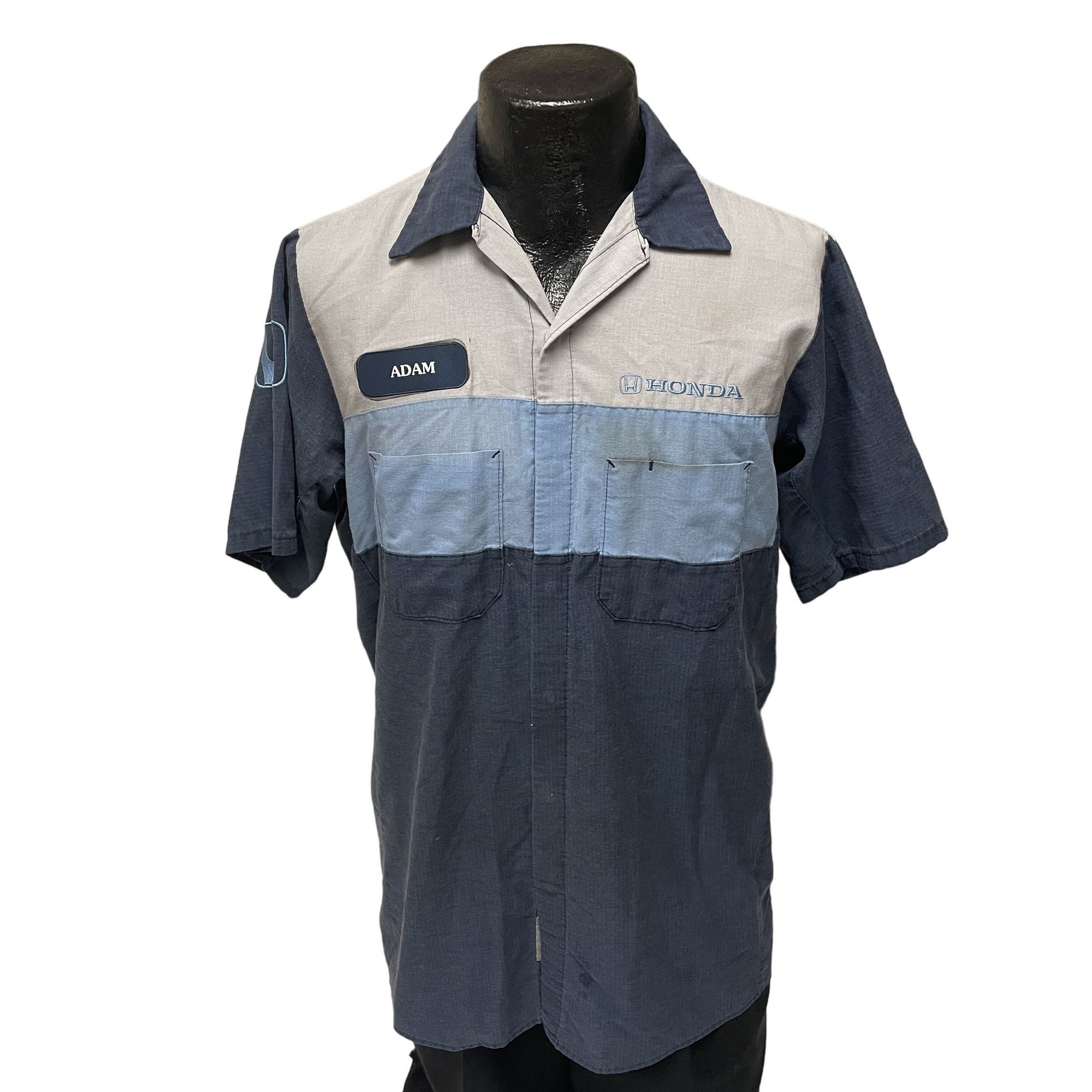 Other Vtg Red Kap Blue Embroidered 2 Tone HONDA Work Shirt Size US M / EU 48-50 / 2 - 1 Thumbnail