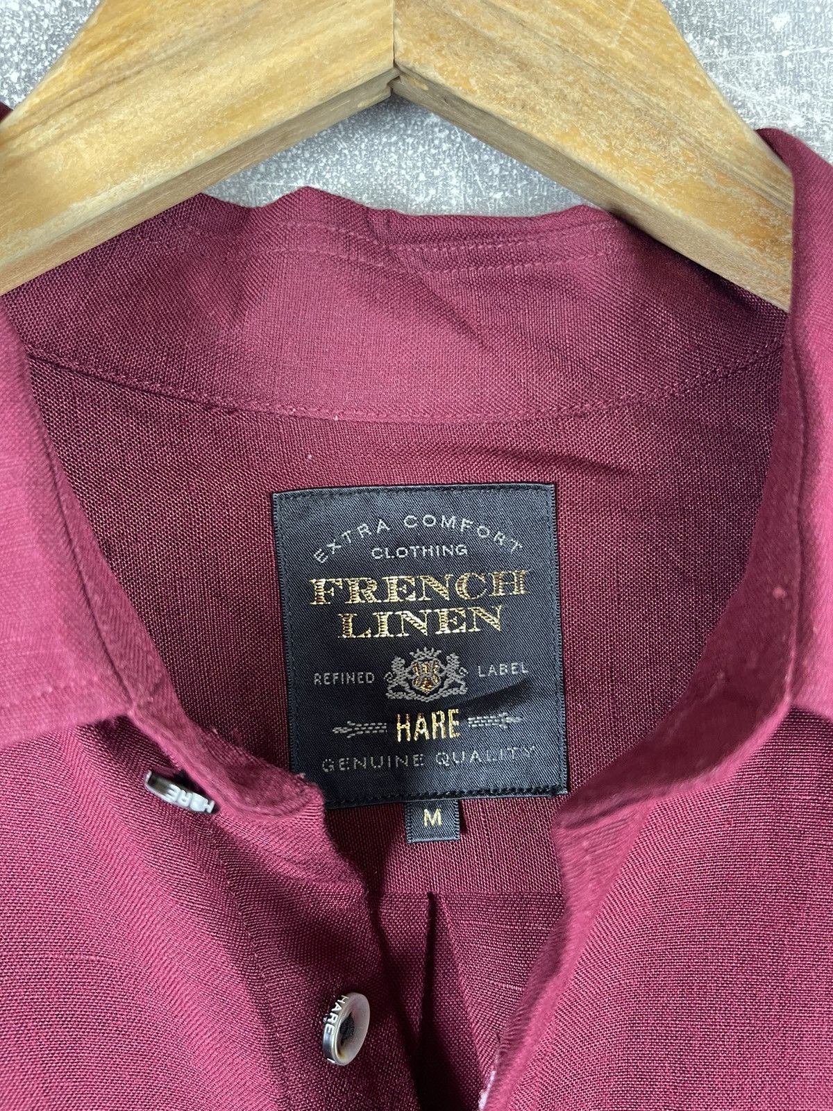 HARE × Vintage HARE French Linen Shirt Japan Relaxed Fit Minimalist Size US M / EU 48-50 / 2 - 9 Thumbnail