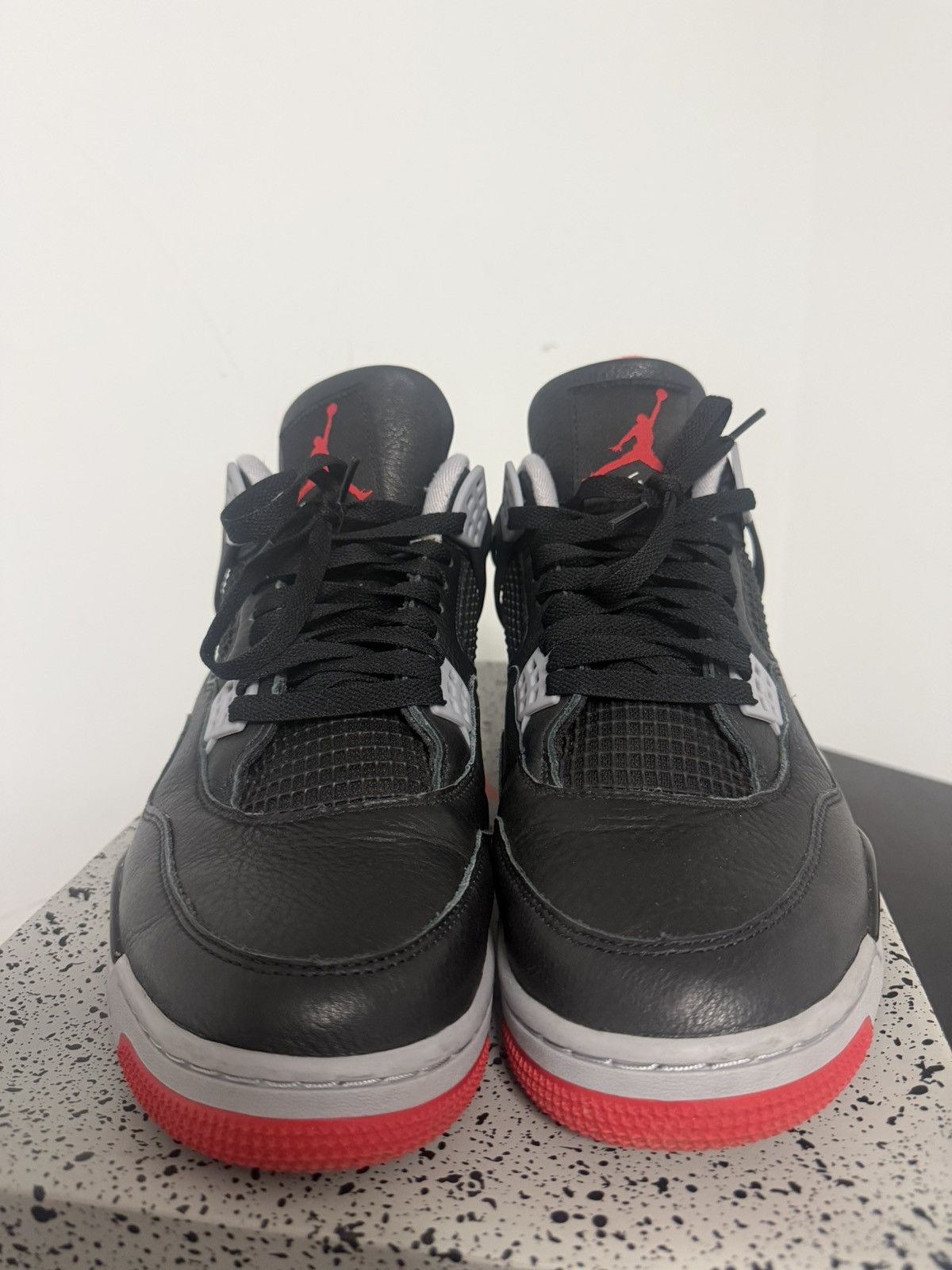 Jordan Brand Jordan Air Jordan 4 Retro Bred Reimagined Black/Fire Red Size US 12.5 / EU 45-46 - 10 Thumbnail