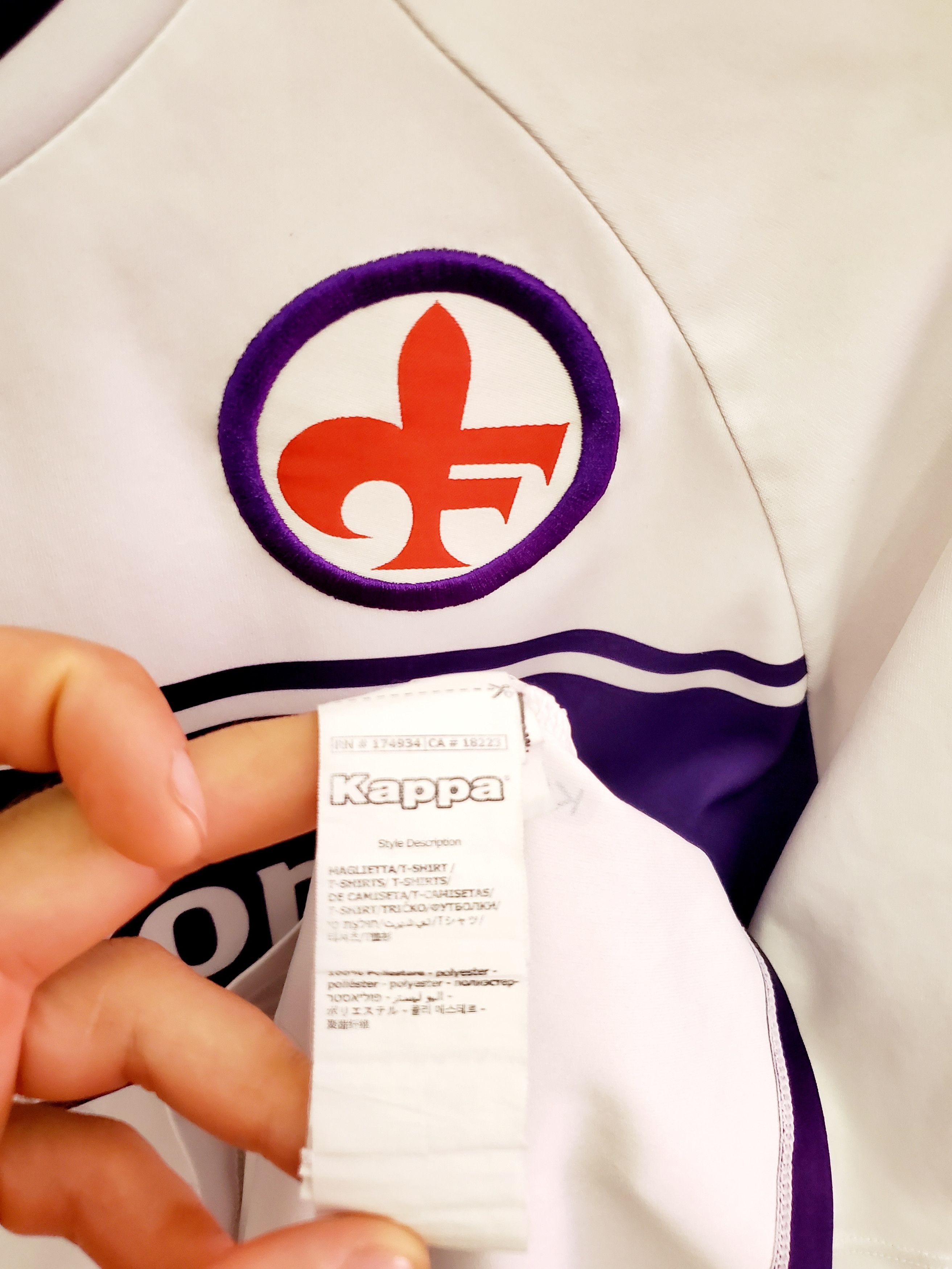 Kappa FIORENTINA 2021-22 AWAY Kapp soccer jersey size L Size US L / EU 52-54 / 3 - 5 Thumbnail