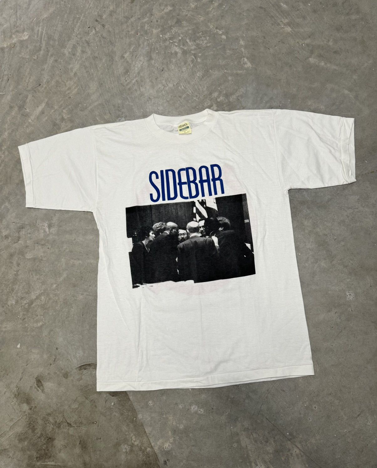 Vintage 90s OJ Simpson Trial Sidebar double sided single stitch rare Size US XL / EU 56 / 4 - 1 Thumbnail
