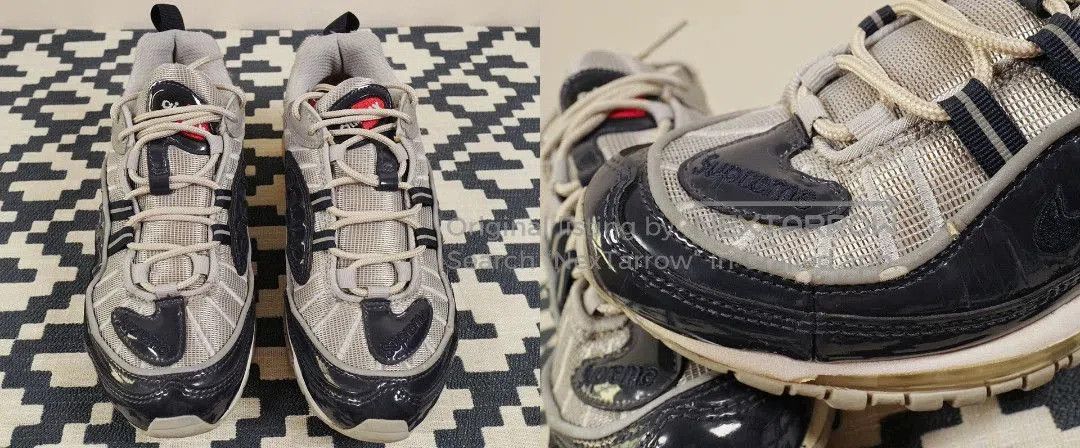 Nike Supreme x Nike Air Max 98 US6.5. Size US 6.5 / EU 39-40 - 4 Thumbnail