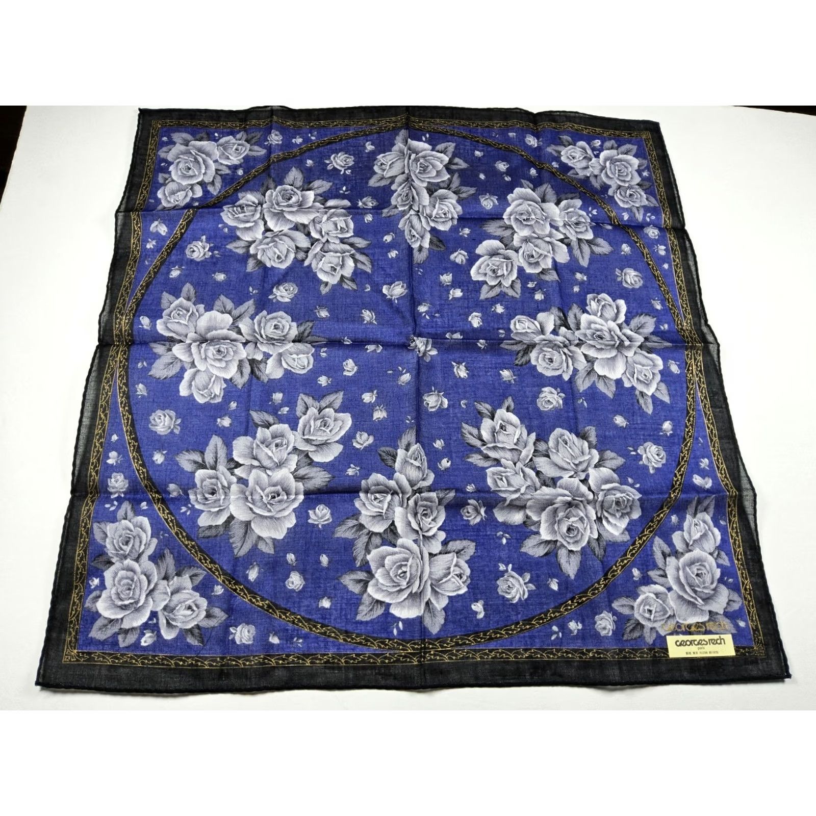 George Georges Rech Handkerchief Neckerchief Bandana Scarf Floral Cotton (3) Women/Men? Size ONE SIZE - 3 Thumbnail