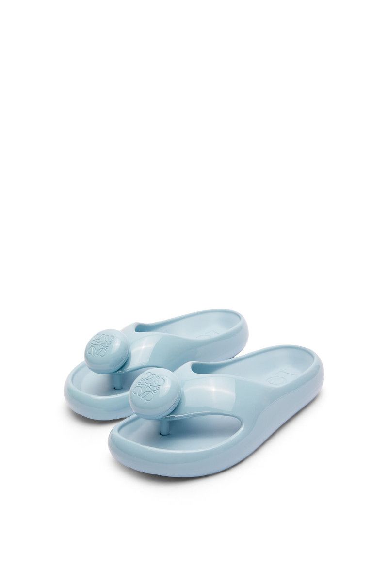 Loewe o1in1g0426 Pebble Thong Slides in Light Blue Size US 8 / IT 38 - 3 Thumbnail