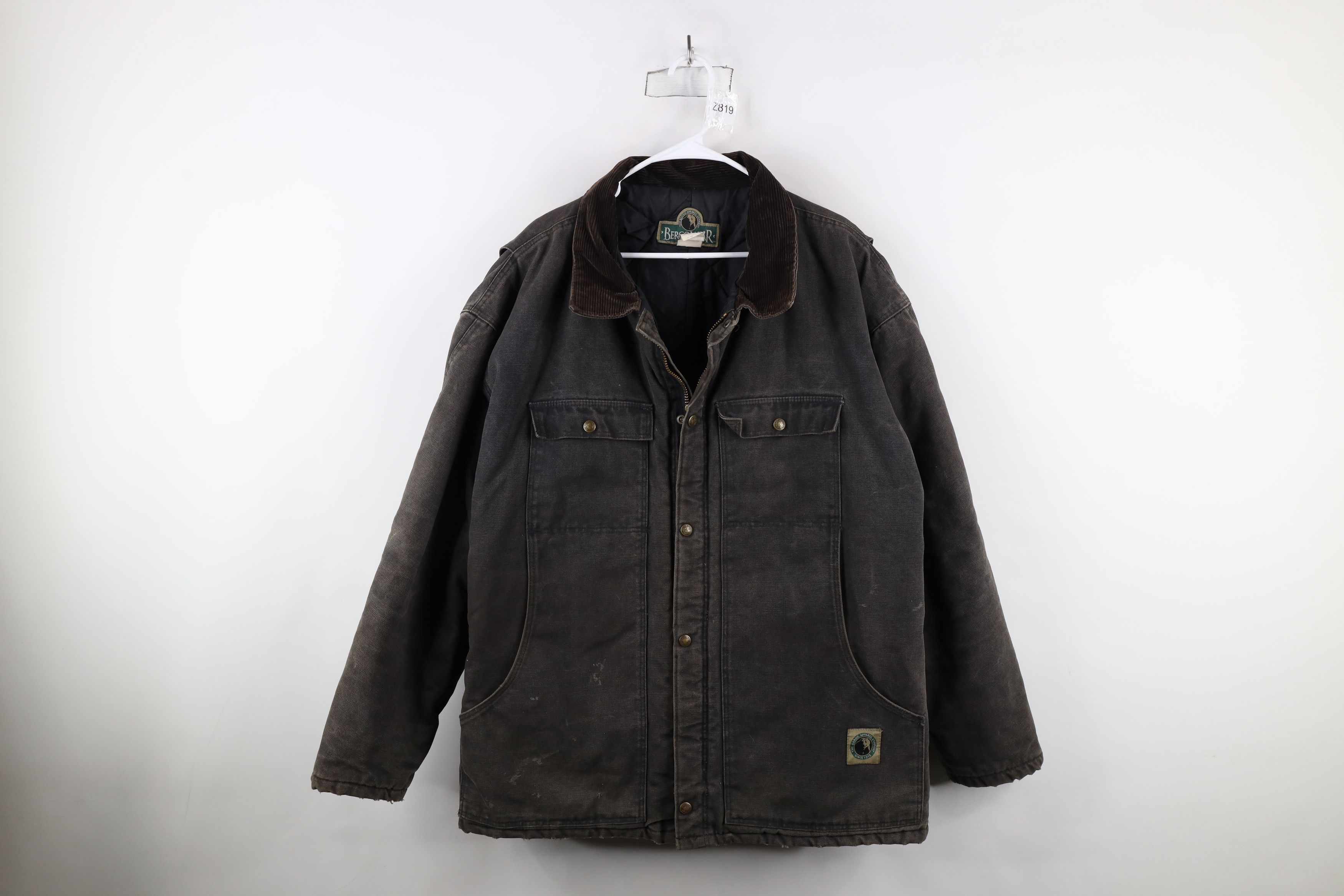 Vintage Vintage 90s Streetwear Quilted Canvas Chore Barn Jacket USA Size US XXL / EU 58 / 5 - 1 Thumbnail