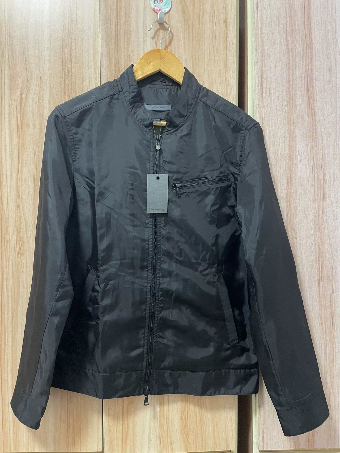 John Varvatos John Varvatos Black Nylon Jacket Size US S / EU 44-46 / 1 - 1 Thumbnail
