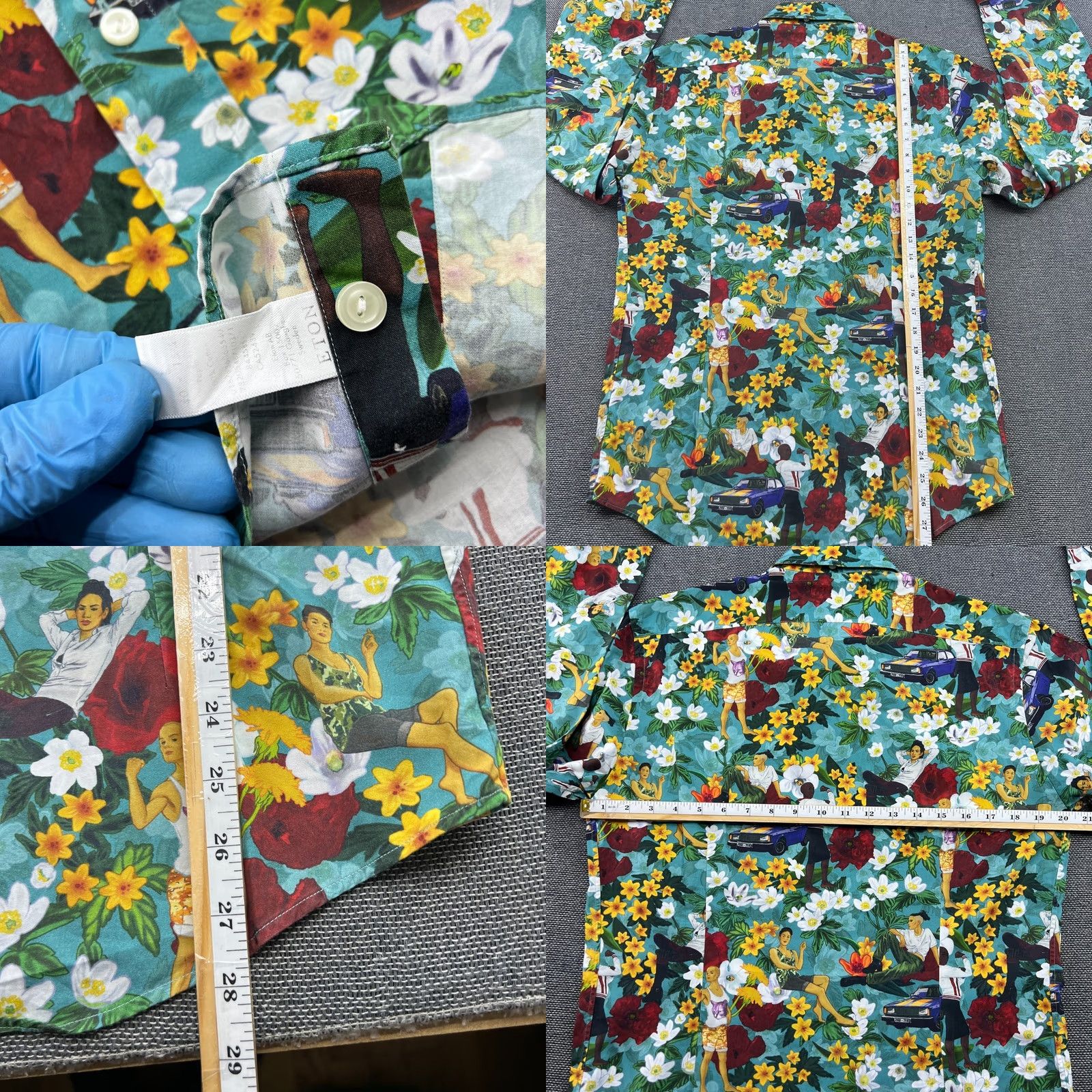 Eton ETON Button Down Shirt Mens Size 40 Medium Slim Floral AOP Hawaiian Shirt Size US L / EU 52-54 / 3 - 8 Thumbnail