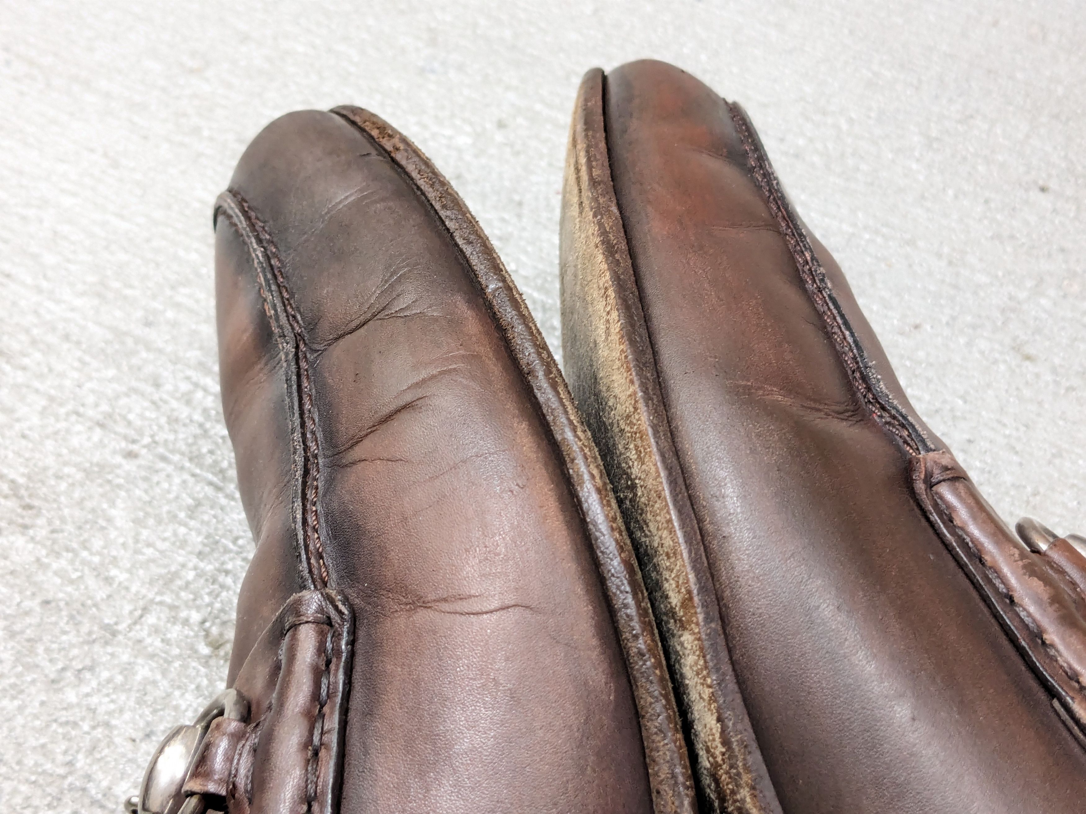Gucci × Vintage Gucci Horsebit Loafers Brown Leather 8.5 Italy Slip On Size US 8.5 / EU 41-42 - 11 Thumbnail