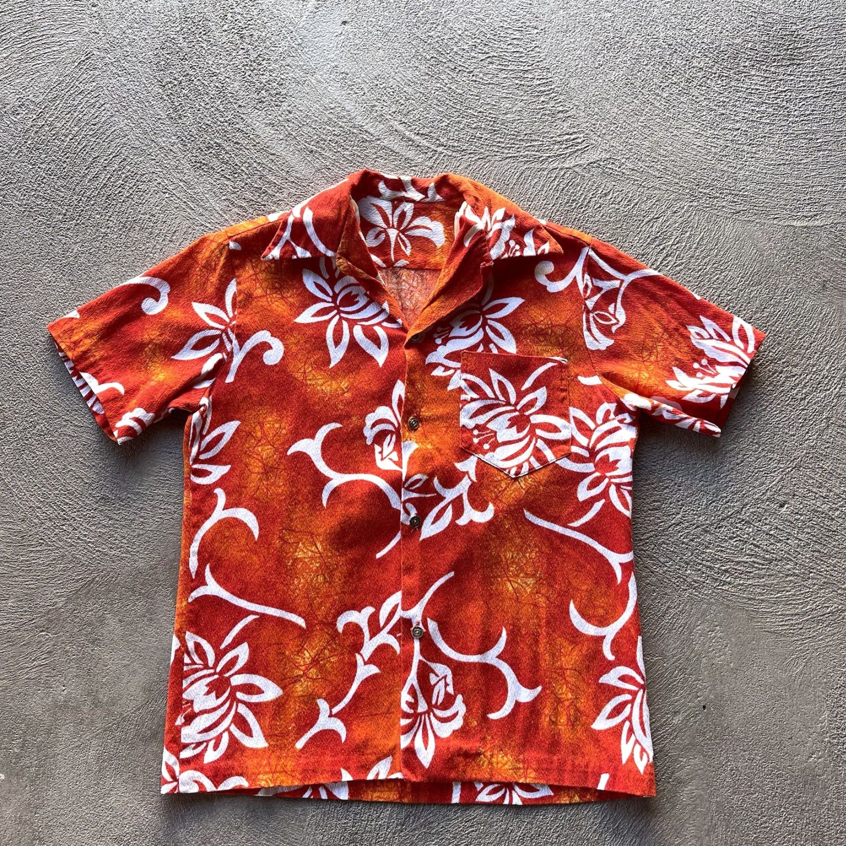 Vintage VINTAGE American Vintage Shirt Mens Small Orange Button-Up Floral Collared Short Sleeve Classic Outdoor Preppy Mens Size US S / EU 44-46 / 1 - 2 Thumbnail