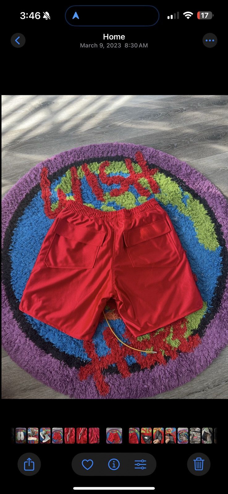 Rhude Rhude Satin Basketball Short Size US 31 - 4 Thumbnail