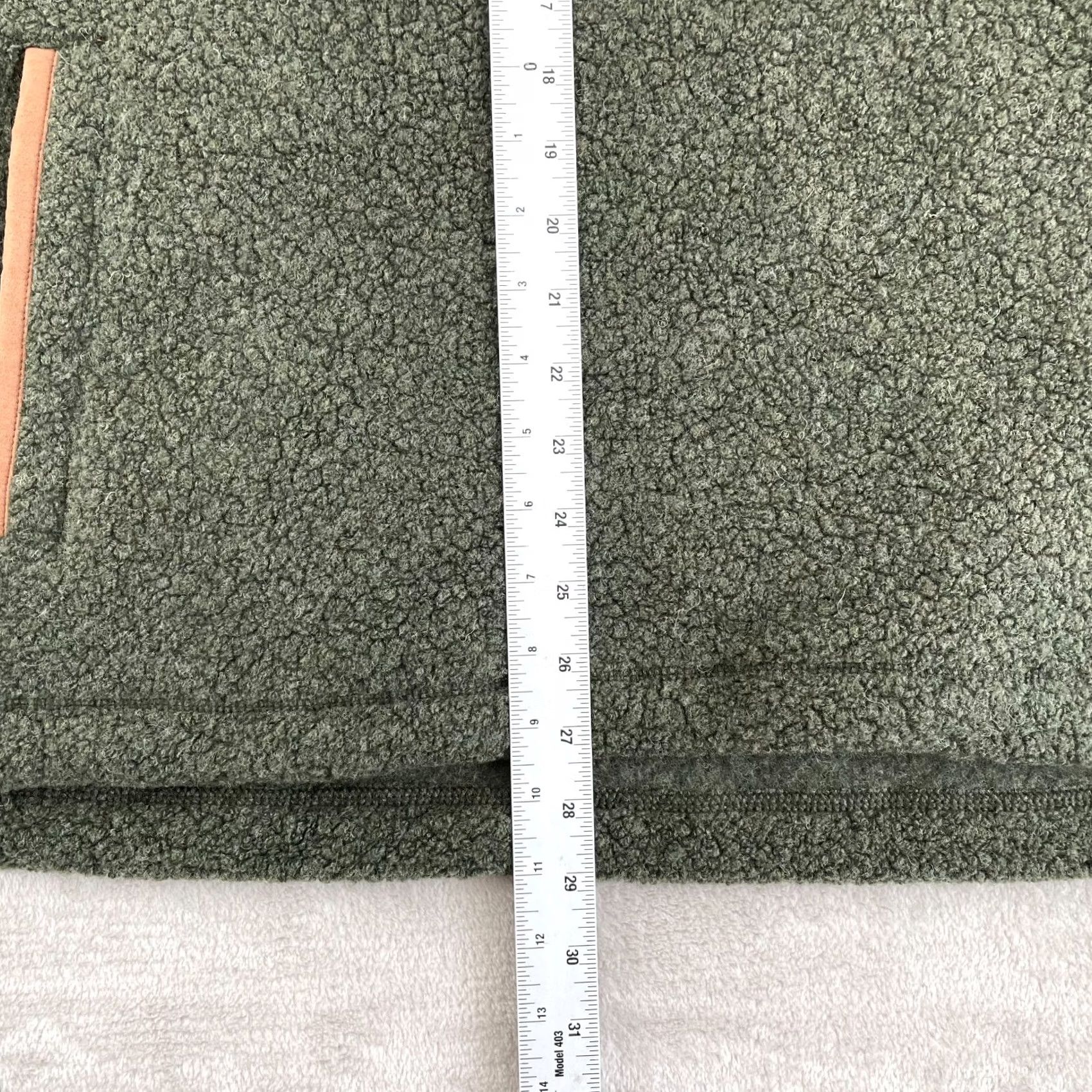 Orvis Orvis Pullover Sweater Men 2XL Green Wool Sherpa Pockets NWT Snap Neck Mock Neck Classic Outdoor Performance (All Seasons) Size US XXL / EU 58 / 5 - 6 Thumbnail