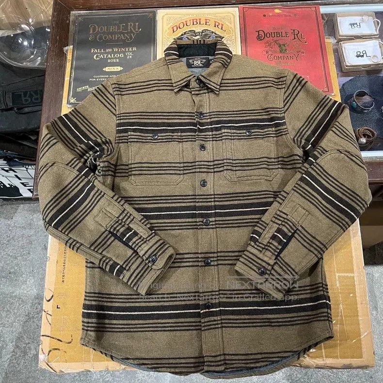 RRL Ralph Lauren RRL Striped Button-Up Shirt. Size US M / EU 48-50 / 2 - 2 Thumbnail