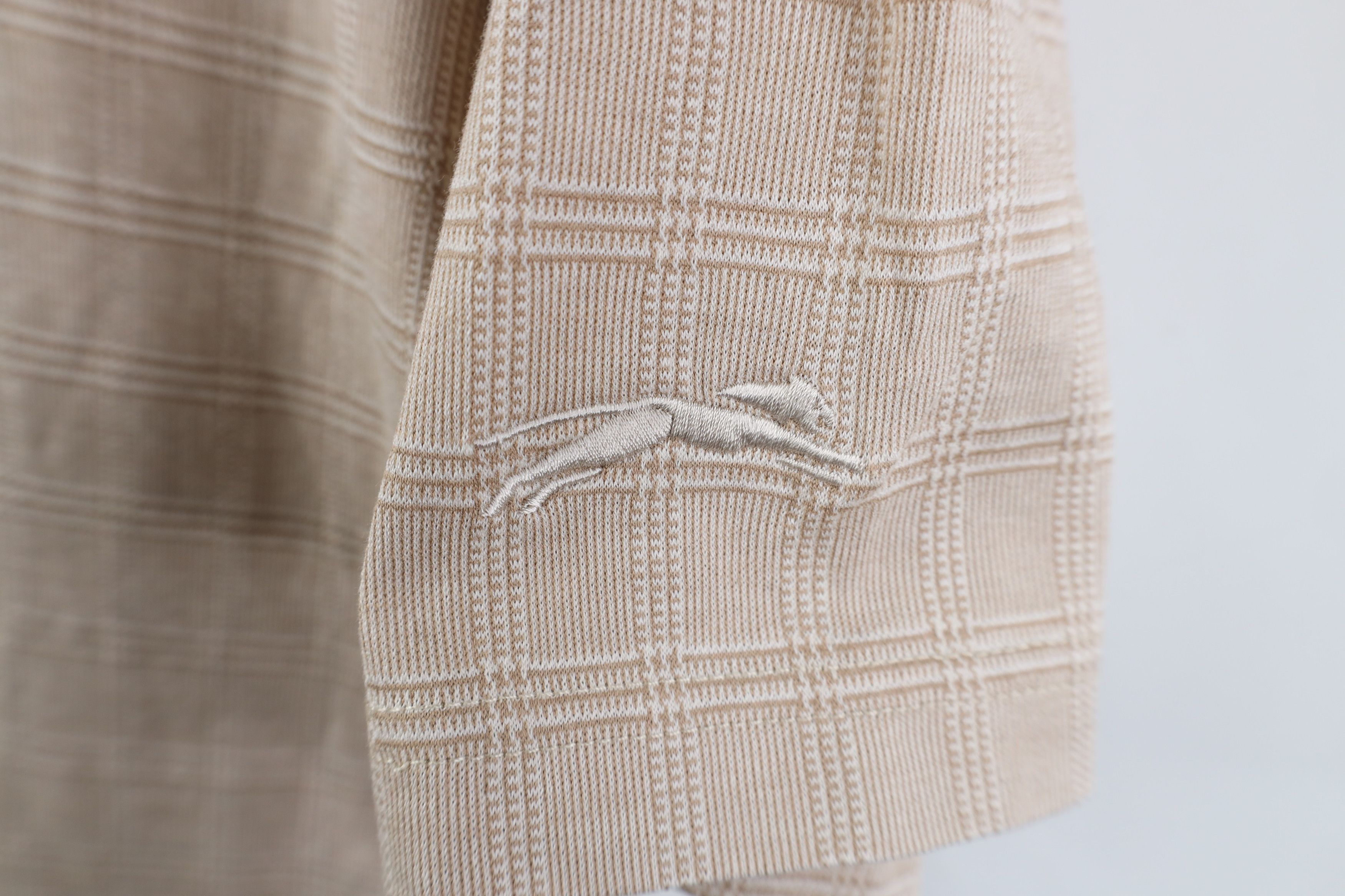 Vintage Vintage 90s Streetwear Knit Collared Golf Polo Beige Size US L / EU 52-54 / 3 - 4 Thumbnail