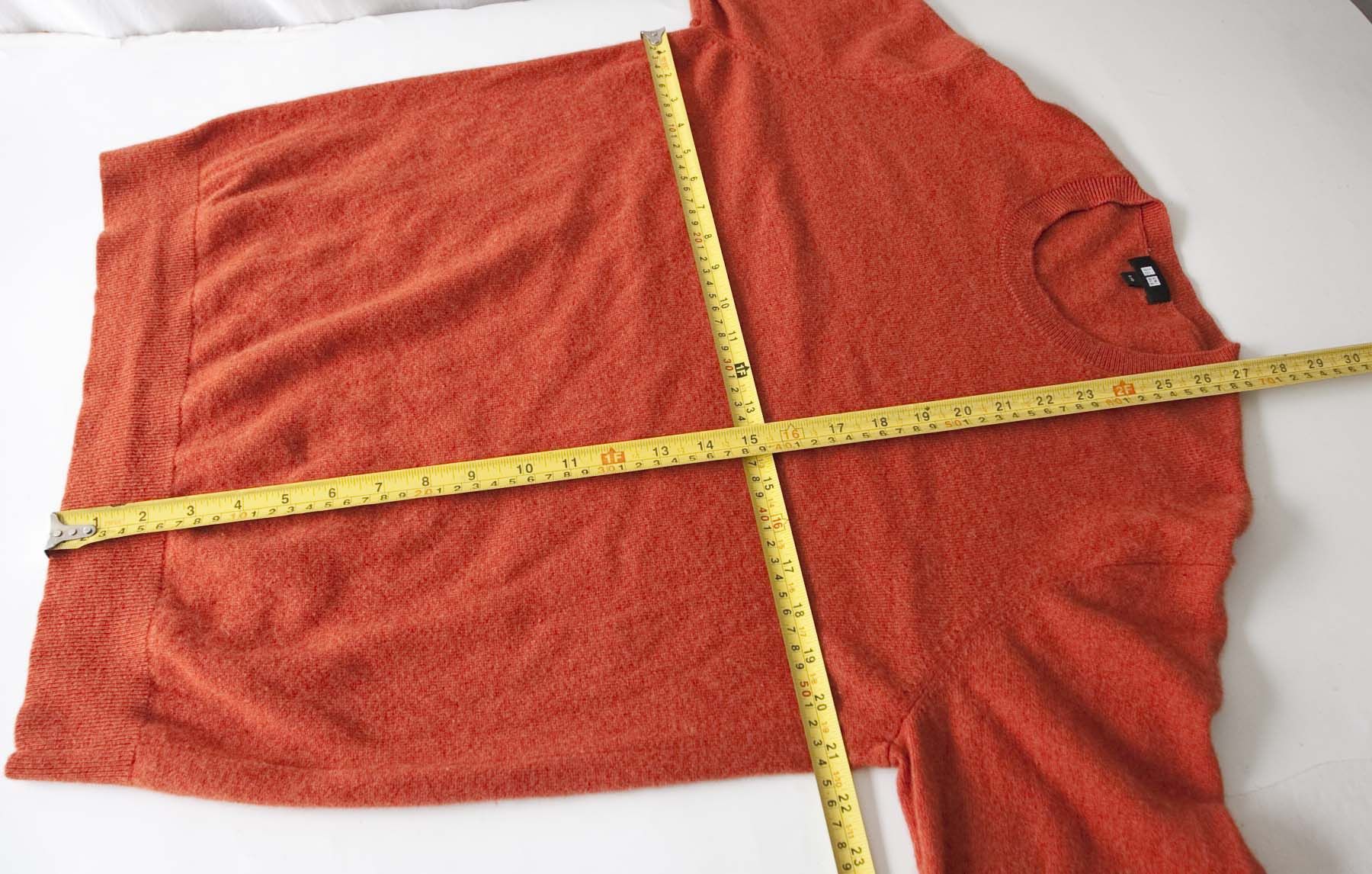 Uniqlo Uniqlo Sweater 100% Cashmere Size L Orange Size US L / EU 52-54 / 3 - 3 Thumbnail