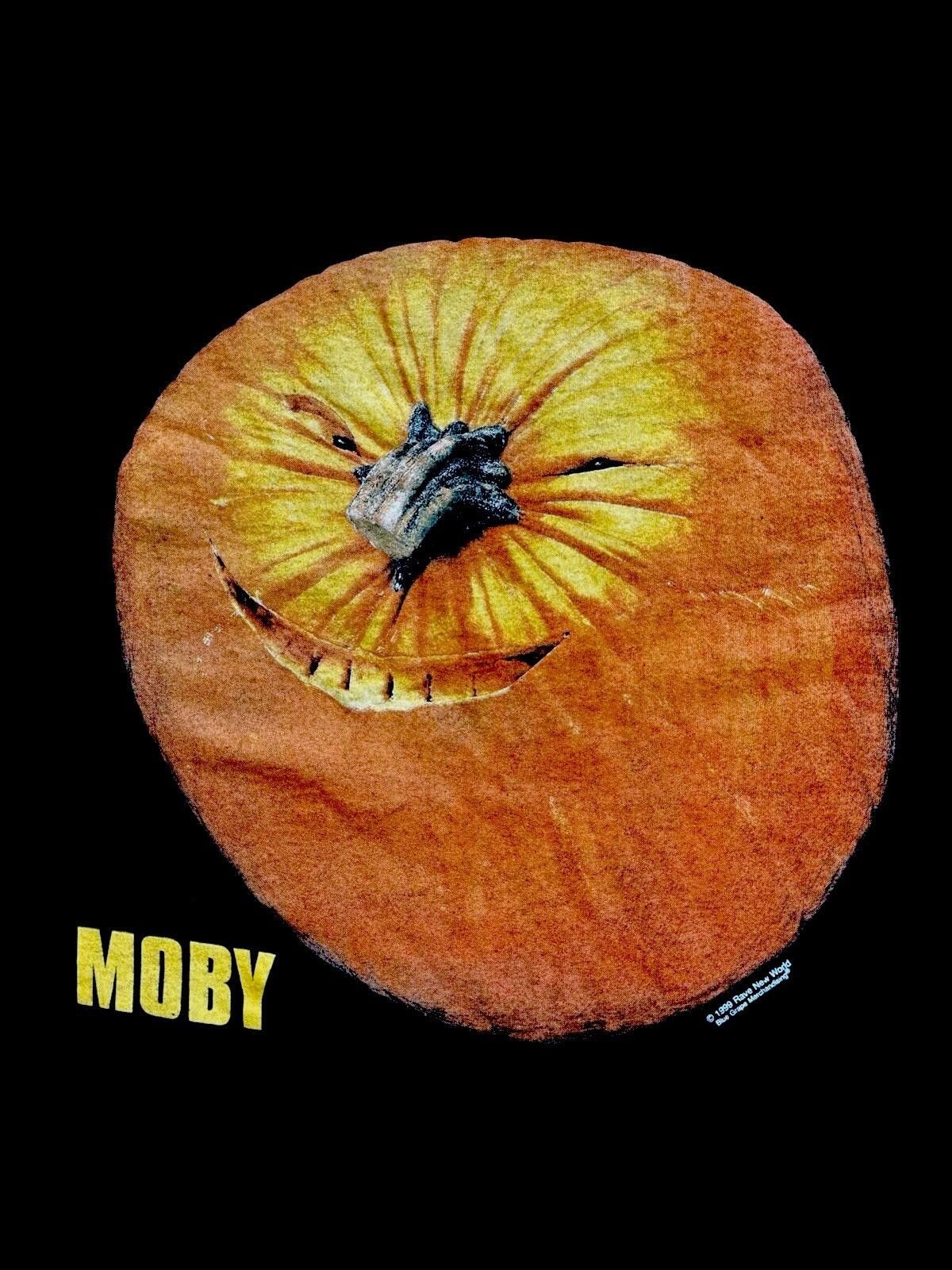Delta Vintage 90s 1999 Moby Pumpkin Rave Electronic T-Shirt XL OG Size US XL / EU 56 / 4 - 2 Thumbnail