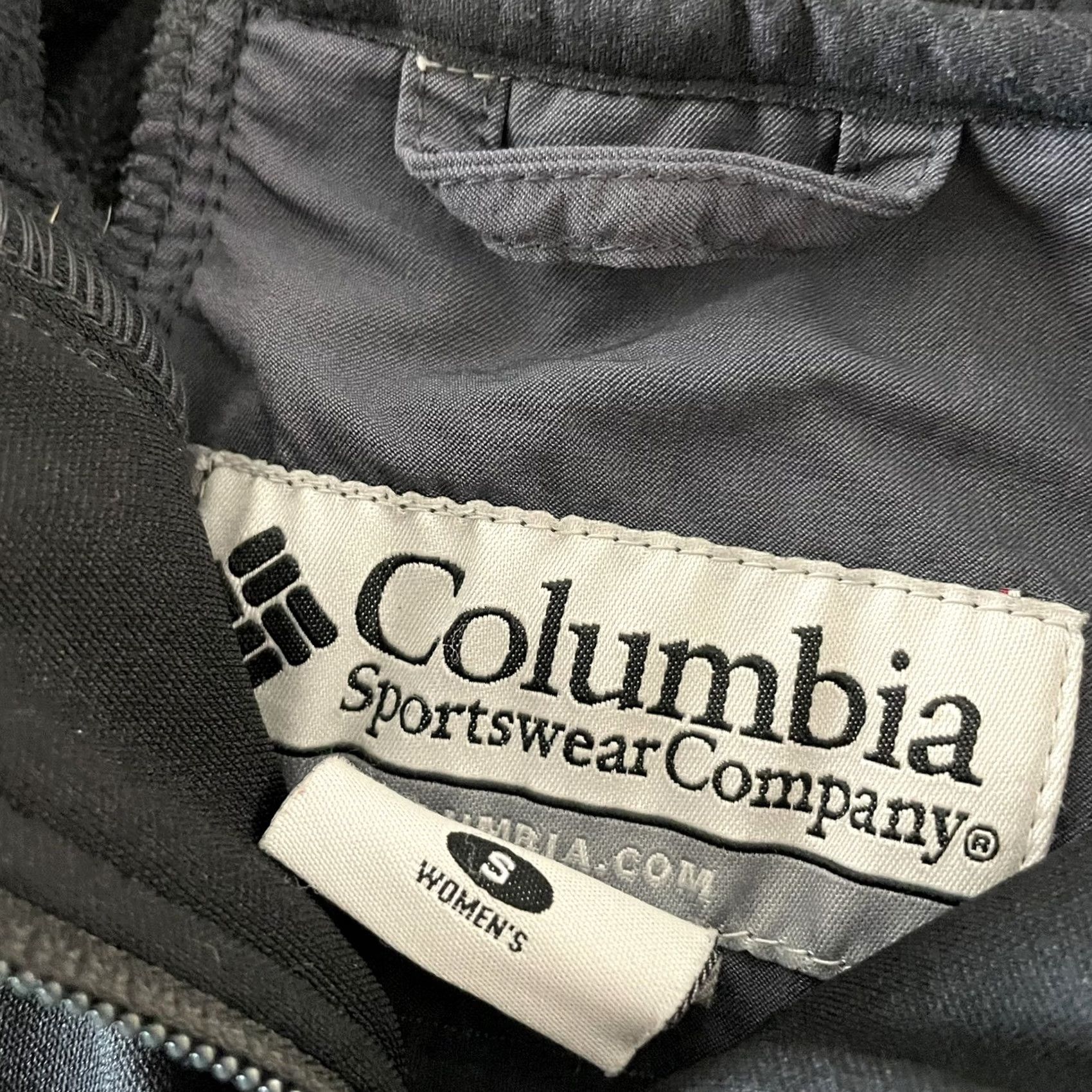 Vintage Columbia Hooded Softshell Jacket Women Small Black Gray Jacket Size S / US 4 / IT 40 - 3 Thumbnail