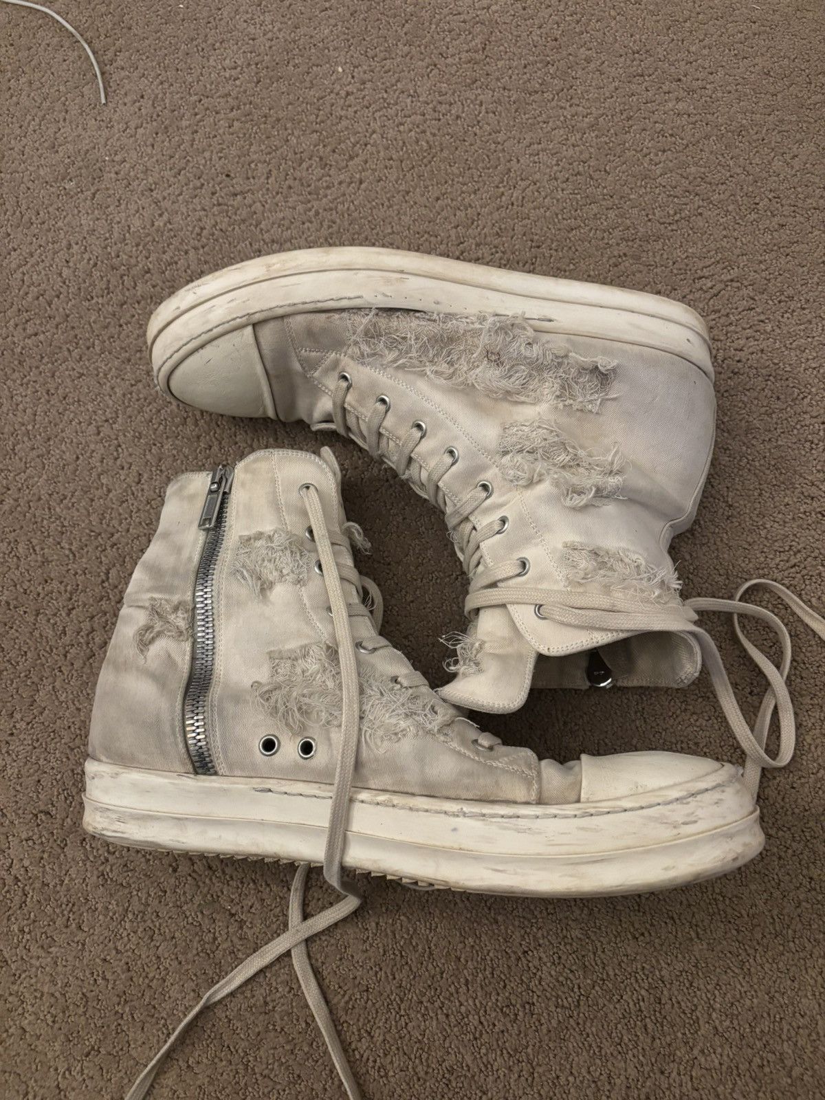 Rick Owens Rick Owen Thrashed Ramones Size US 11 / EU 44 - 10 Thumbnail