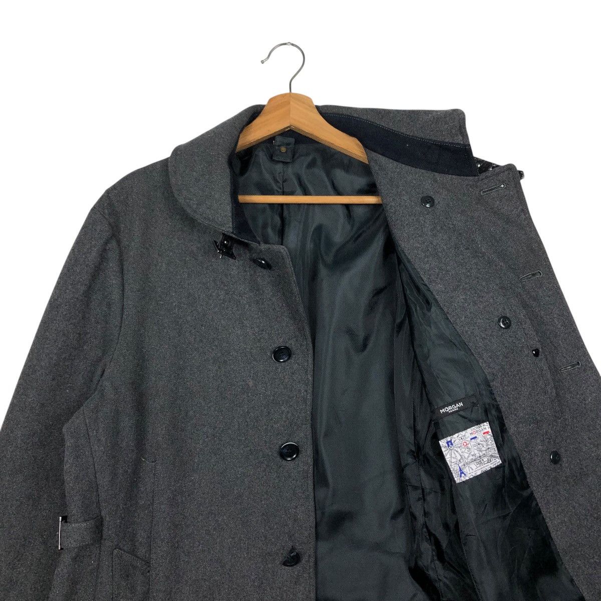 Japanese Brand × Vintage 📌Vintage Wool Biker Jacket Morgan Homme Issey Miyake Size US XL / EU 56 / 4 - 13 Thumbnail
