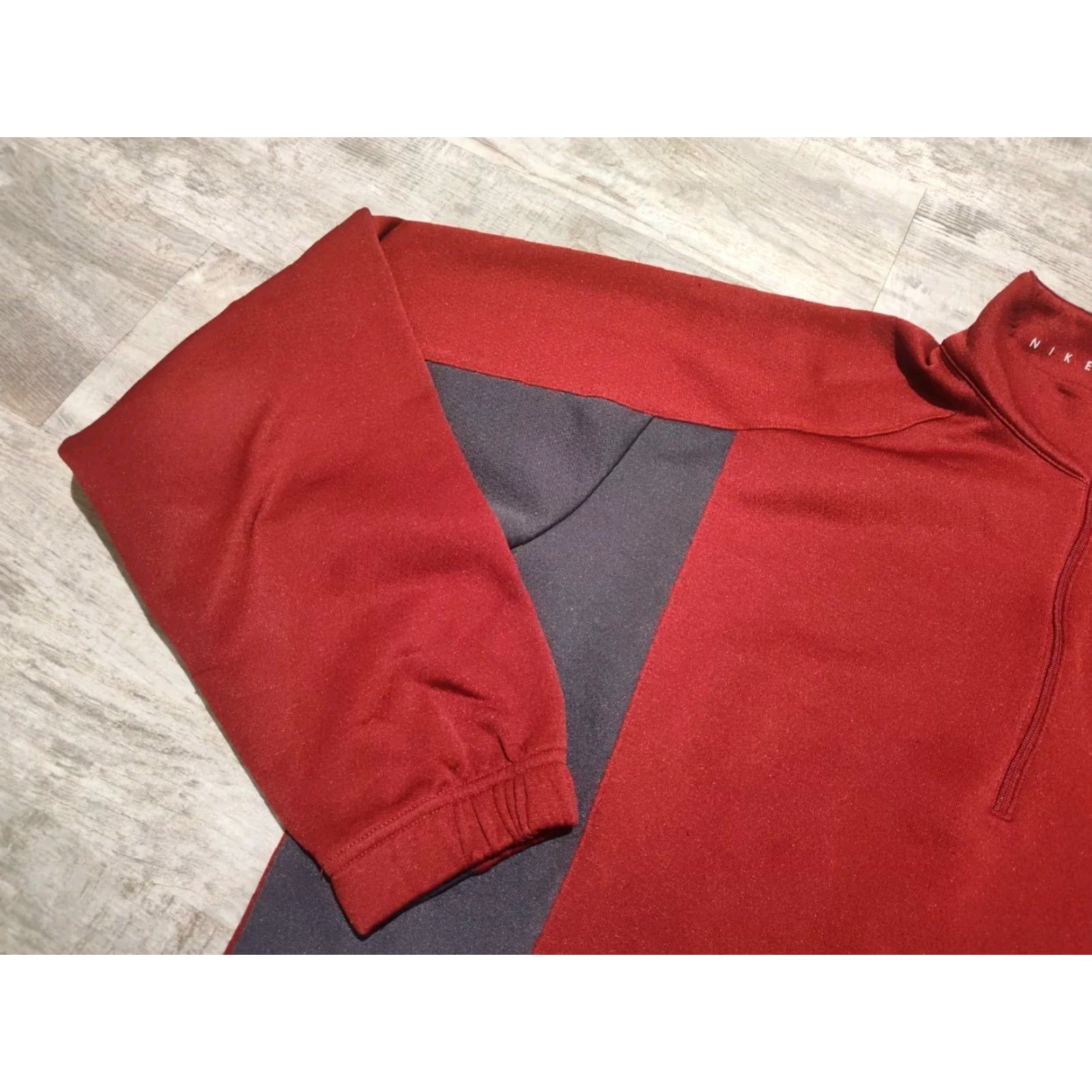 Nike Nike Golf Red Quarter Zip Long Sleeve Pullover Jacket Men’s FITDRY Size L Size US L / EU 52-54 / 3 - 4 Thumbnail