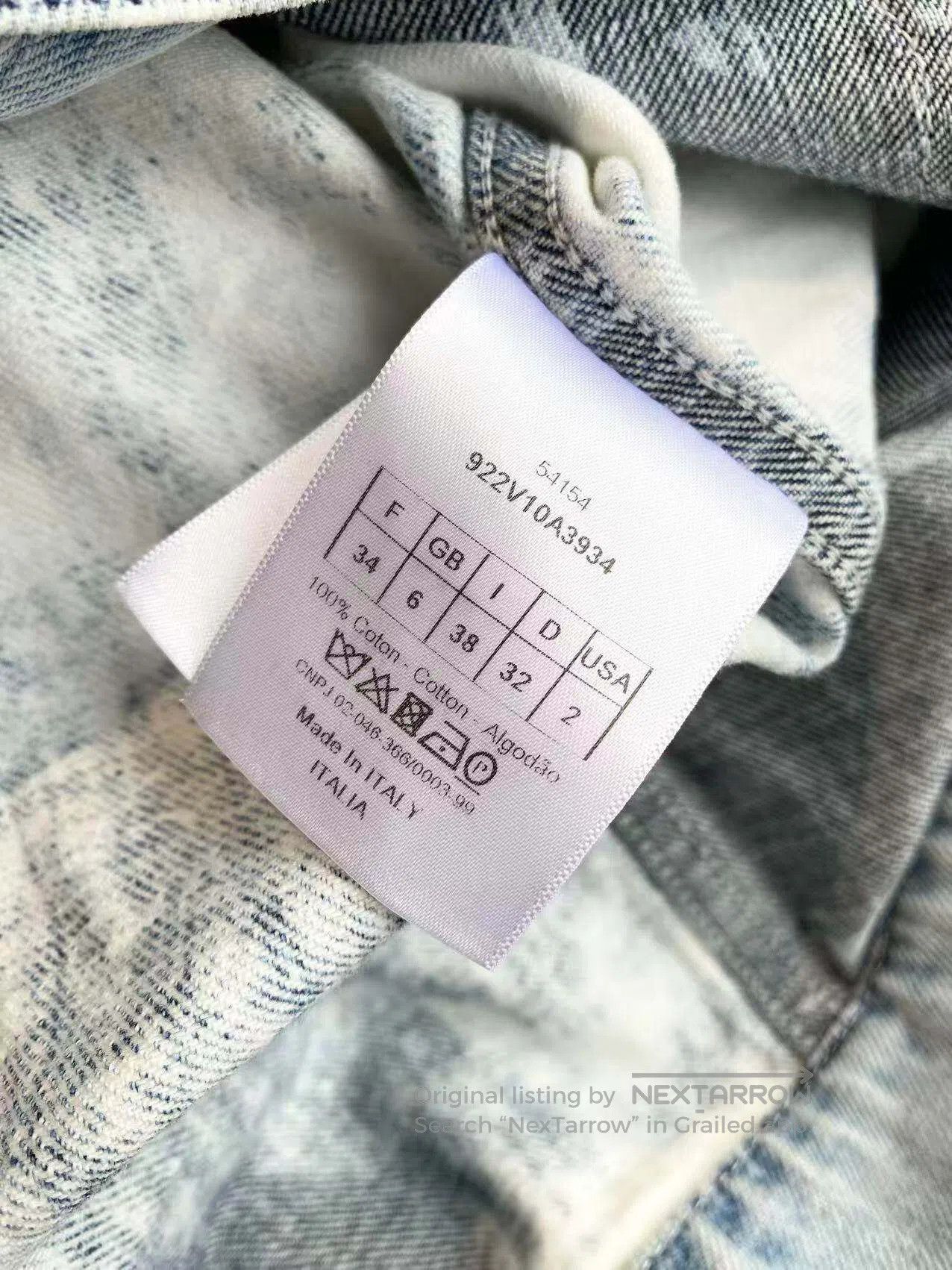 Dior Dior Tie-dye gradient denim jacket jacket| Size 4XL / US 24-26 - 5 Thumbnail