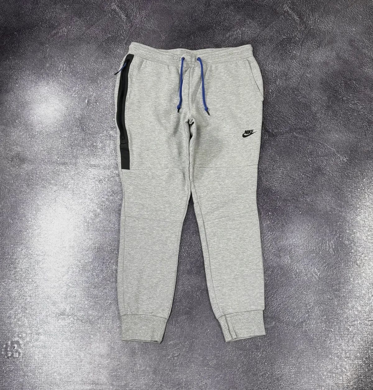 Nike × Vintage Nike Tech Fleece Drill Gray Hype Sweatpants Joggers Pants Size US 34 / EU 50 - 1 Thumbnail