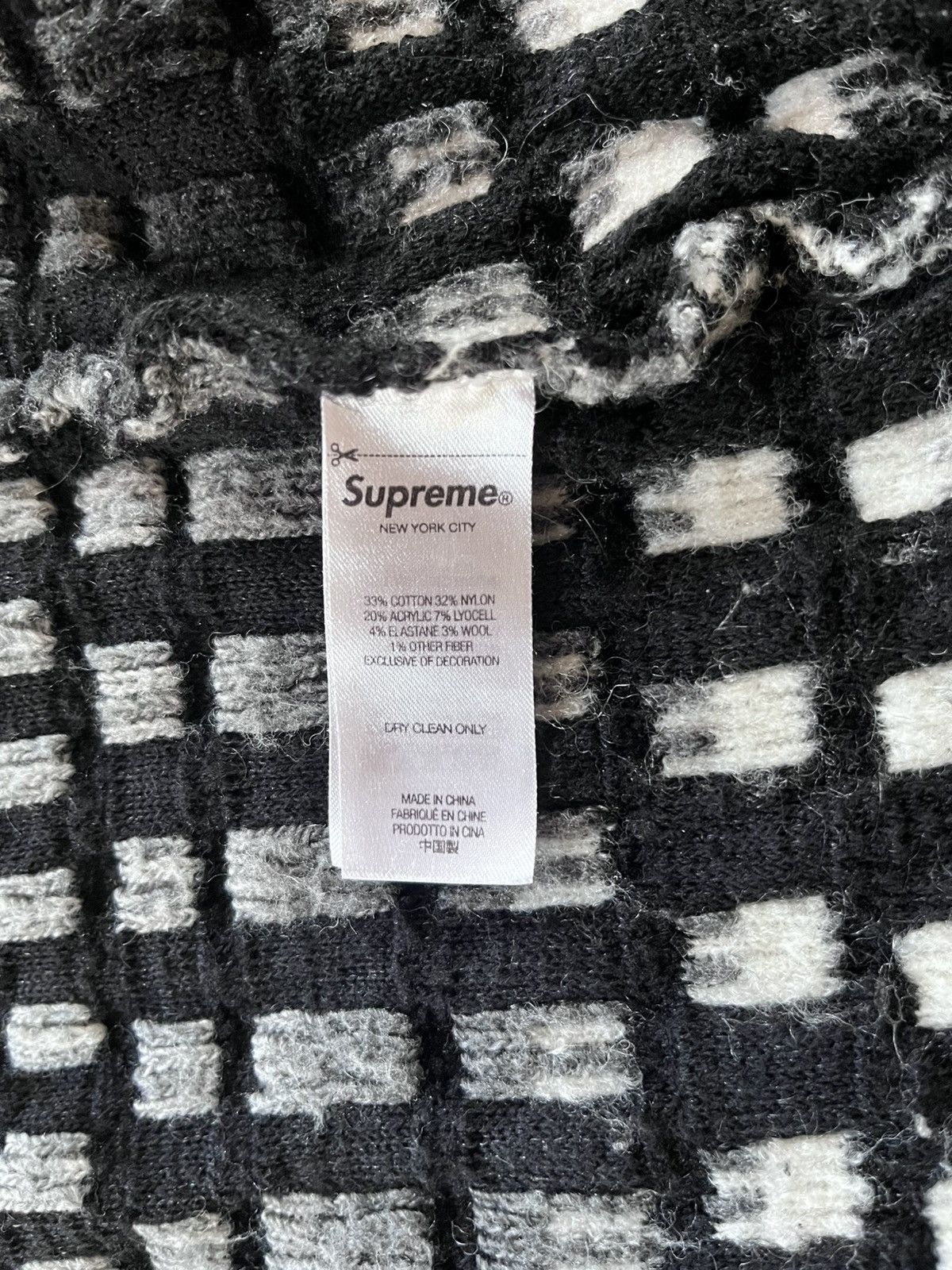 Supreme Supreme Gradient Grid Zip Up Polo | Grailed