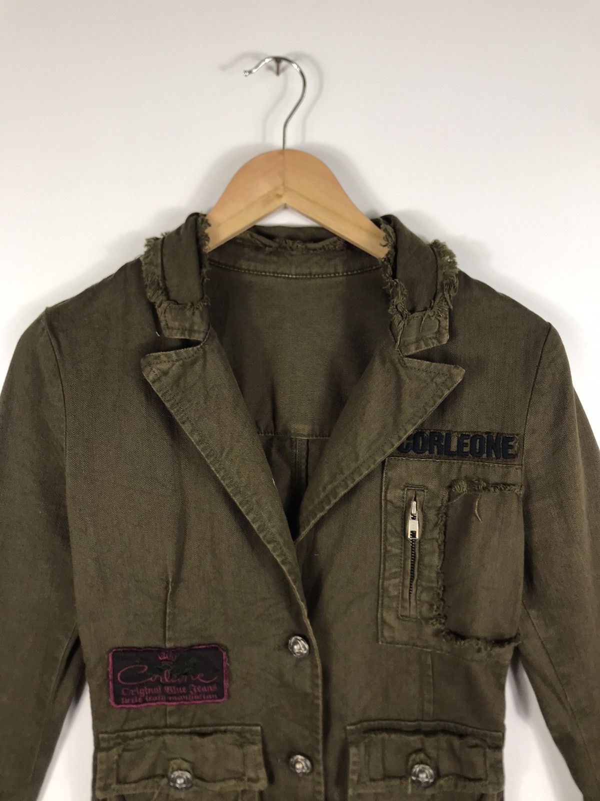Japanese Brand 🔥Nice Design Corleone Destressed Style Button Jacket Size XS / US 0-2 / IT 36-38 - 4 Thumbnail