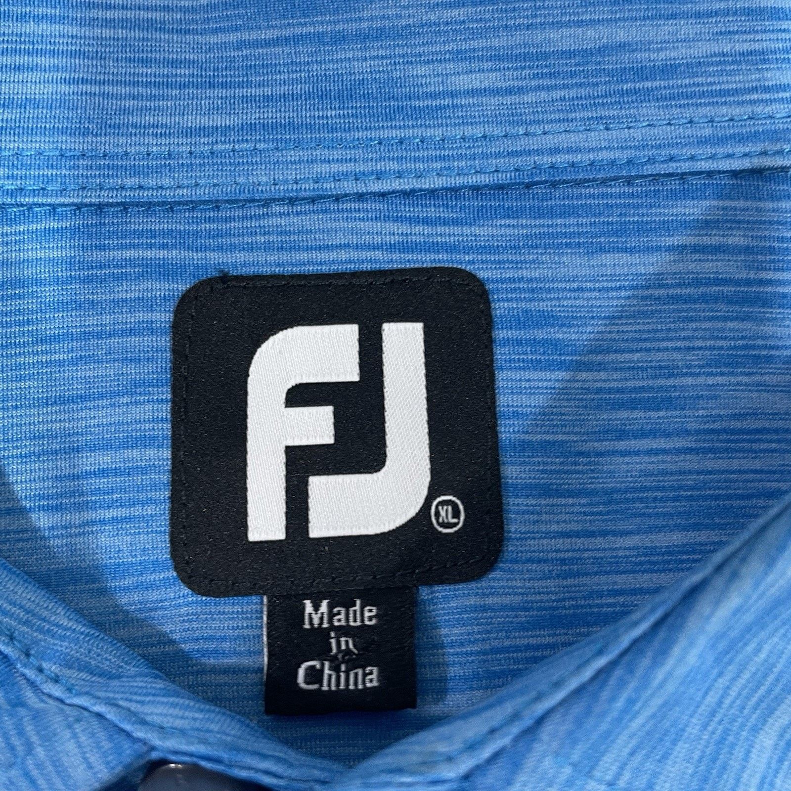 Footjoy Footjoy Shirt Mens XL Golf Polo Blue Heather Active FJ Sport Size US XL / EU 56 / 4 - 3 Thumbnail