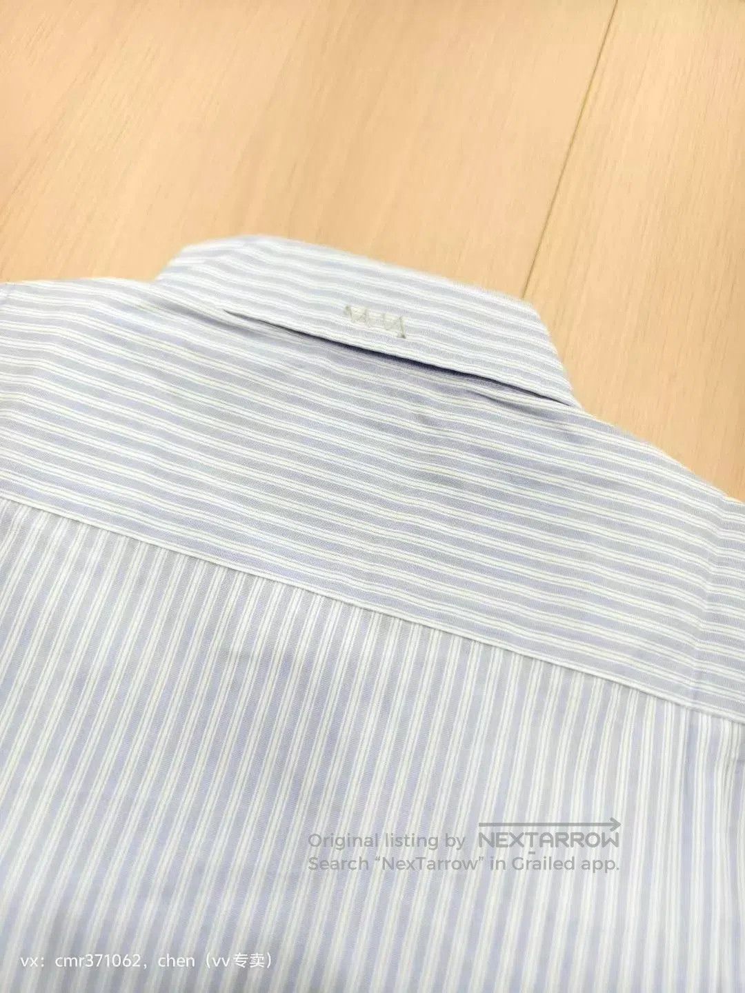 Visvim Blue Striped Long-Sleeve Button-Up Shirt. Size US L / EU 52-54 / 3 - 6 Thumbnail