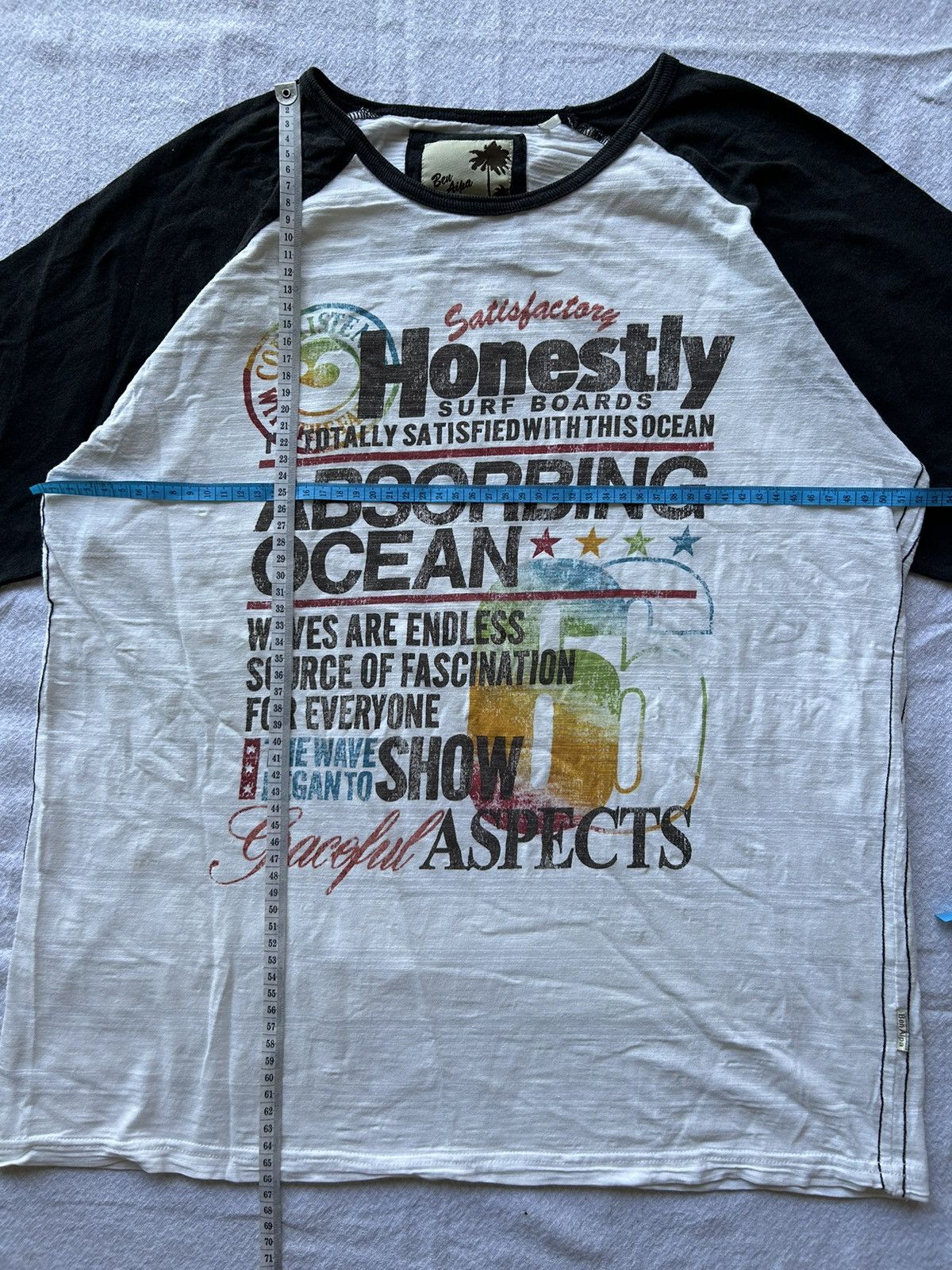 20471120 × Beauty Beast × Japanese Brand Ben Aipa Surfwear Poem Absorbing Ocean Tees Size US L / EU 52-54 / 3 - 9 Thumbnail