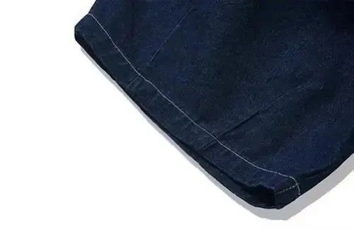 Hypebeast 20SS Indigo Union Japan Medium Blue Denim Oversized Shorts Size US 33 - 3 Thumbnail
