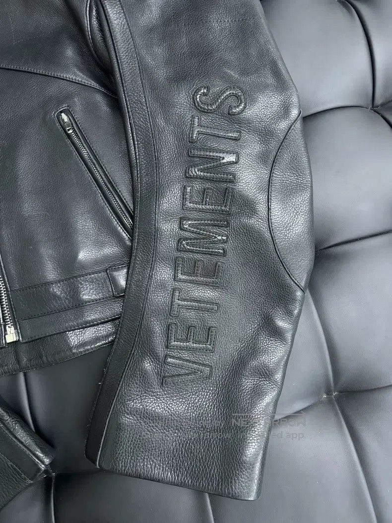 Vetements Vetements Racing Biker Distressed Leather Jacket Size US L / EU 52-54 / 3 - 3 Thumbnail