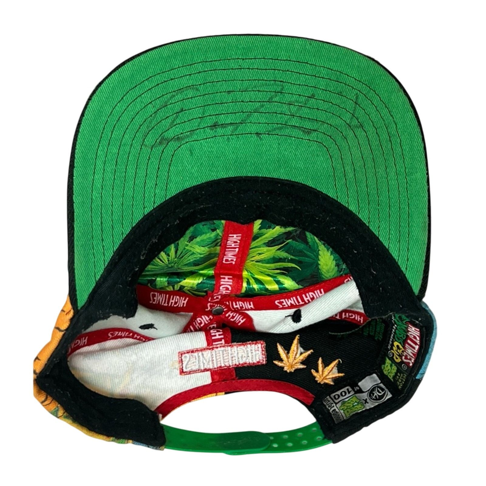 Vintage RARE High Times Cannabis Cup Snapback Hat Stash Pocket Size ONE SIZE - 6 Thumbnail