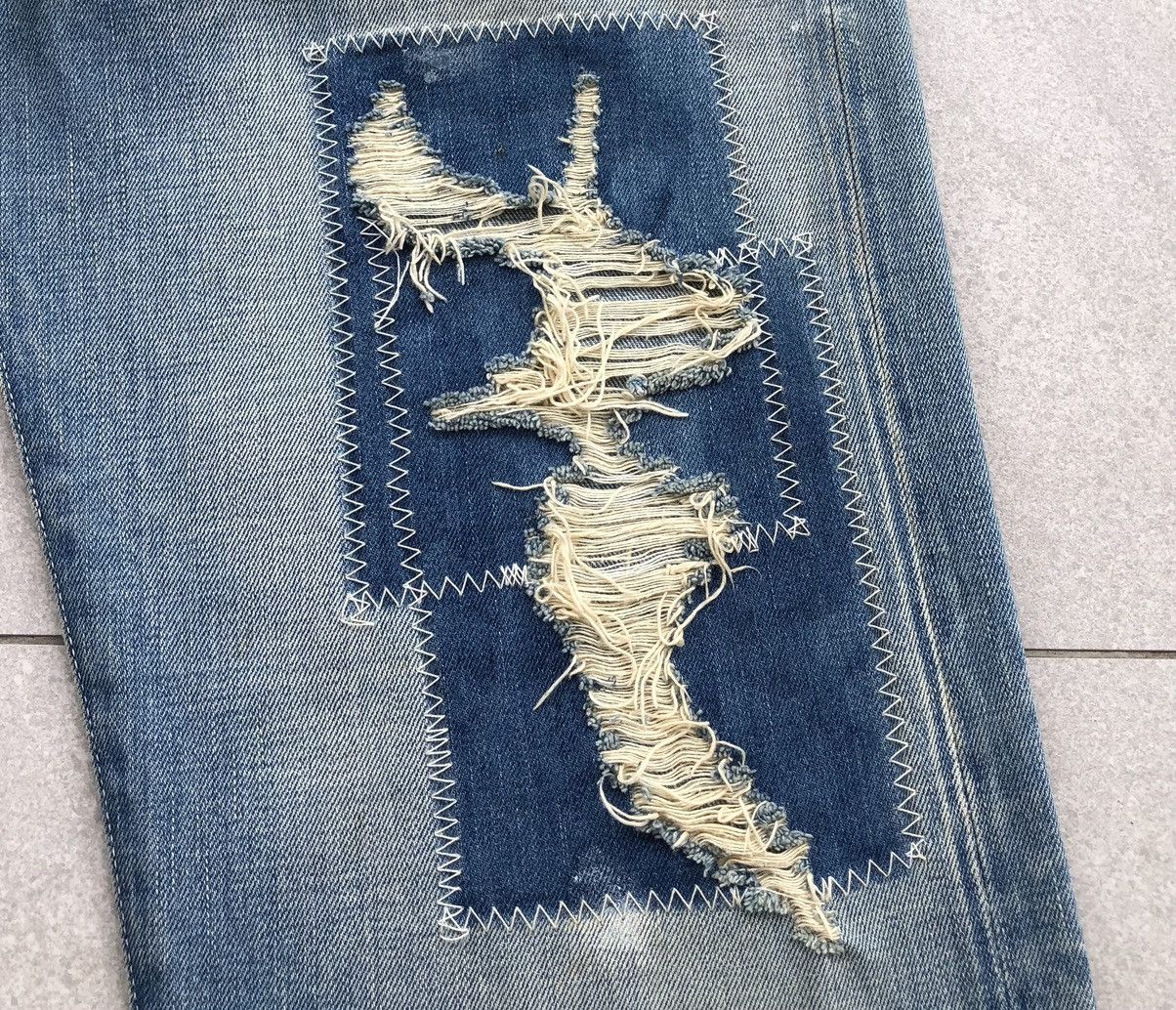 Levi's Vintage Clothing Vintage Levis 501 BigE Selvedge Redline Patchwork Denim Pant Size US 36 / EU 52 - 4 Thumbnail