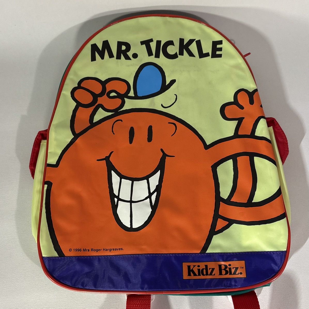 Vintage Vintage 90s Mr. Men Mr. Tickle Kidz Biz Youth Backpack Size ONE SIZE - 1 Thumbnail