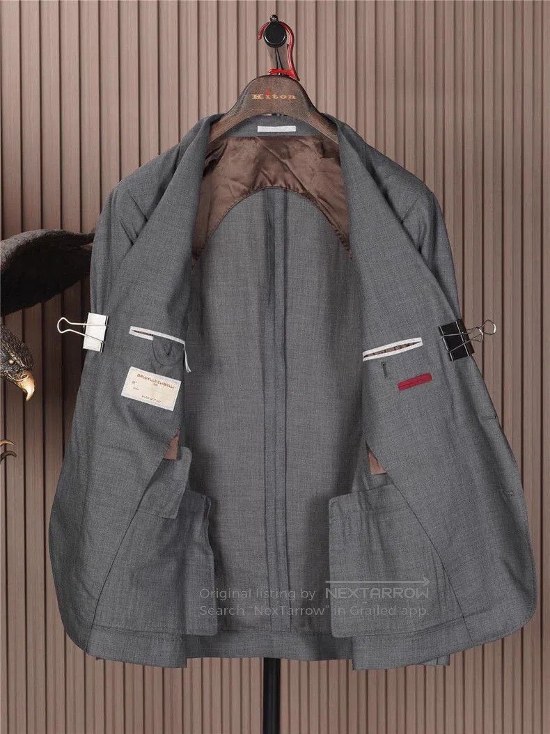 Brunello Cucinelli Brunello Cucinelli Lightweight Pure Cashmere Blazer Size 50L - 2 Thumbnail