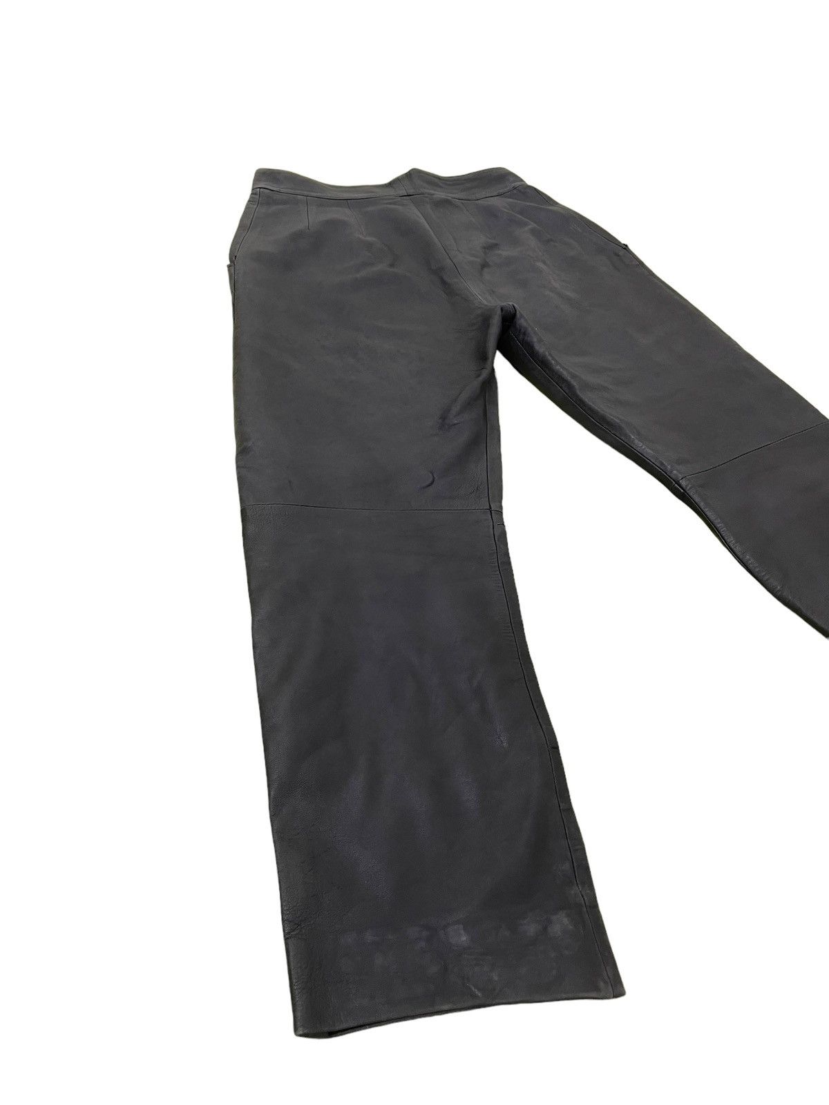 Le Grande Bleu (L.G.B.) Leather Pant Unknown Vtg Japan Baggy Tapered 8🟦7 Size US 32 / EU 48 - 13 Thumbnail
