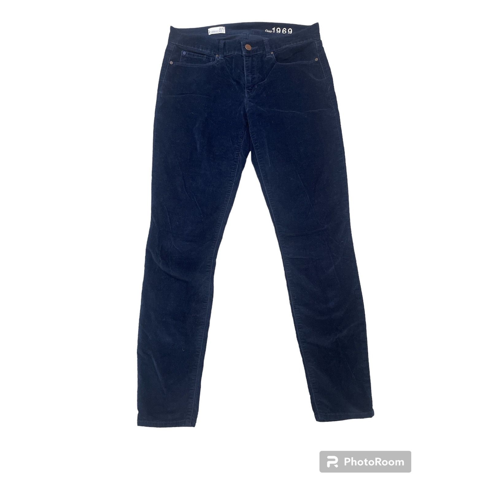Gap Gap 1969 Blue Corduroy Stretchy Jean Leggings Size 27r 4-6 Size 27" / US 4 / IT 40 - 1 Thumbnail