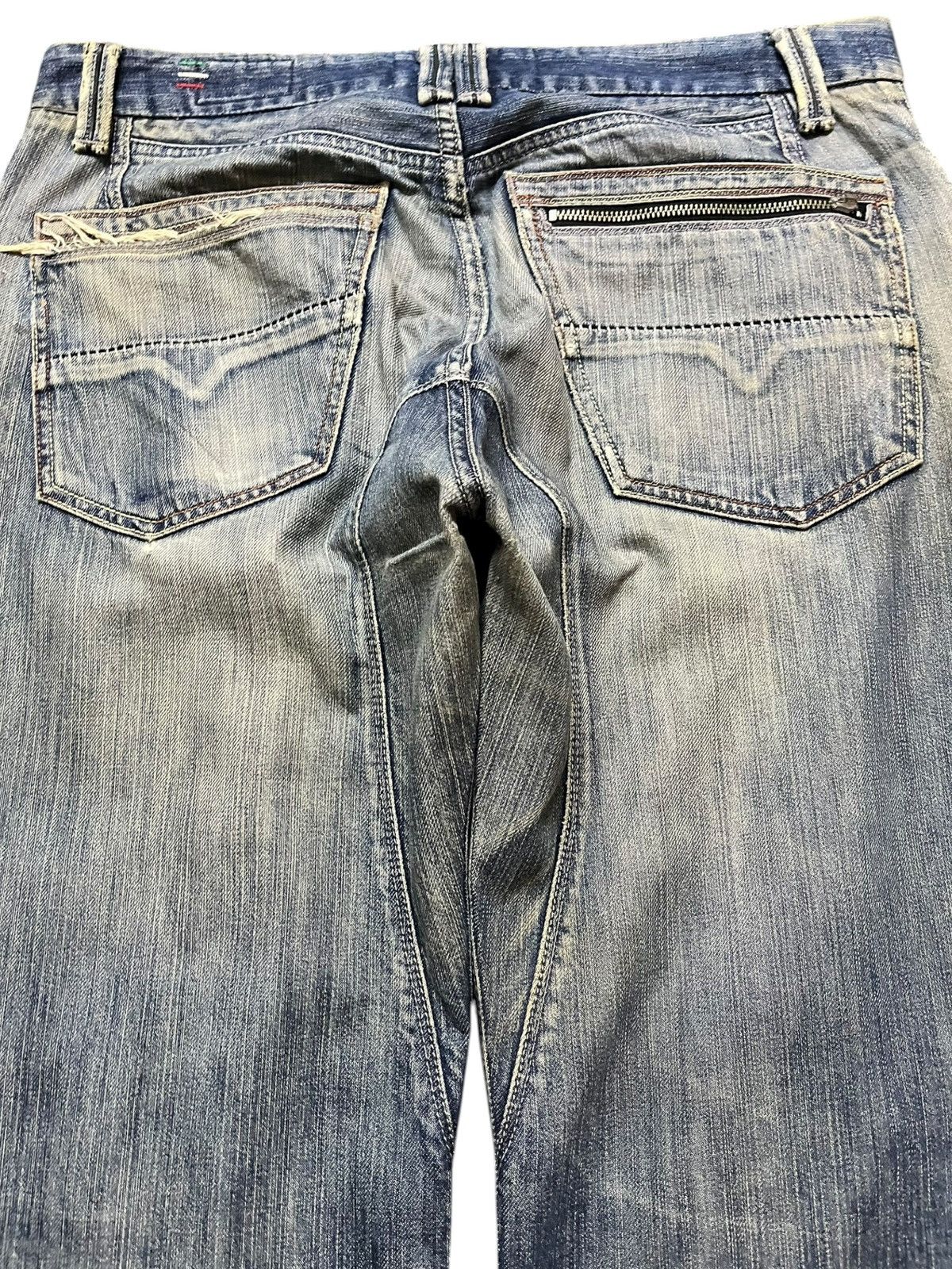 Diesel Vintage Diesel Arker F.P.Baggy Mudwash Ripped Denim Size US 35 - 7 Thumbnail