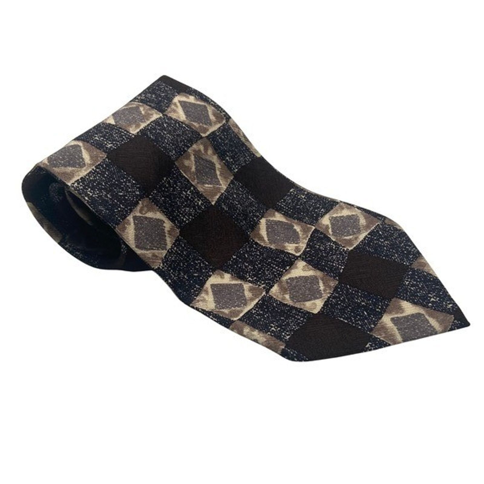 Bachrach Bachrach Italian Silk Necktie Hand Crafted Canada Patterned Size ONE SIZE - 1 Thumbnail