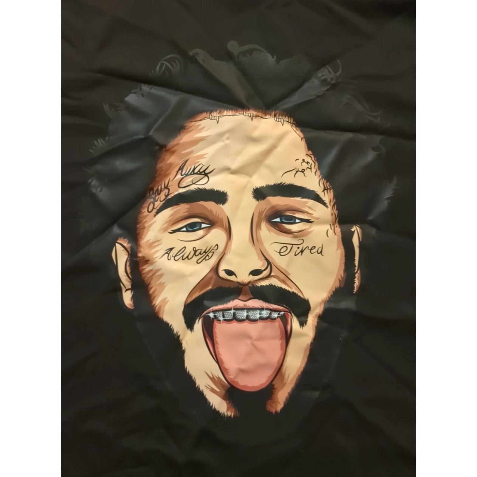 Vintage Post Malone Tee Shirt Black L Face Stay Away Crew Neck Short Sleeve Music Shirt Mens Size US L / EU 52-54 / 3 - 4 Thumbnail