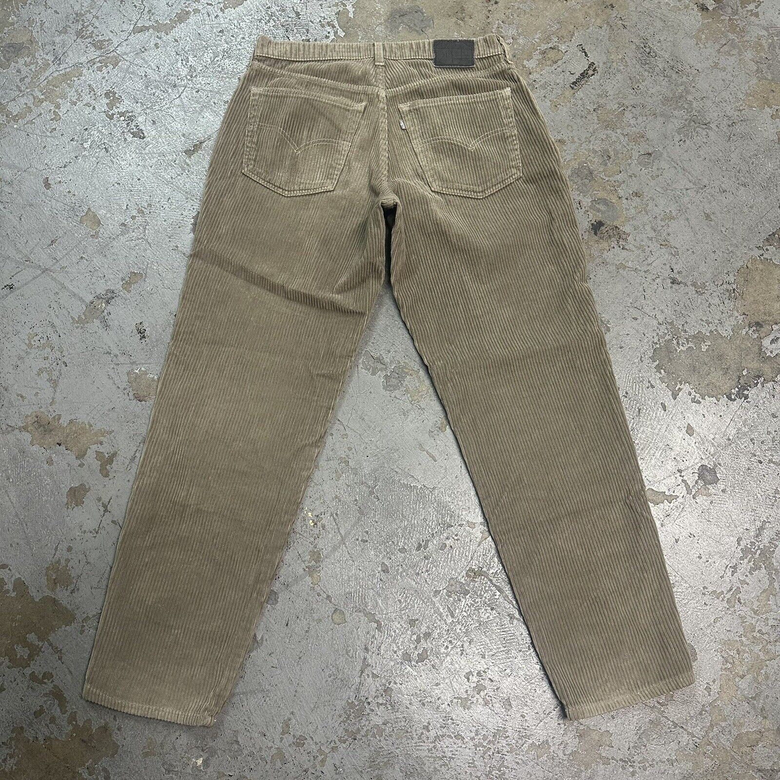 Levi's × Vintage Vintage 90s Levi’s Silvertab Beige Baggy Corduroy Pants Size US 33 - 4 Thumbnail