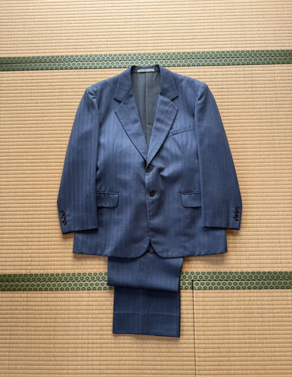 Other Spring&Autumn Vintage Winter Sky Blue Wool Set-Up Size 38R - 2 Thumbnail