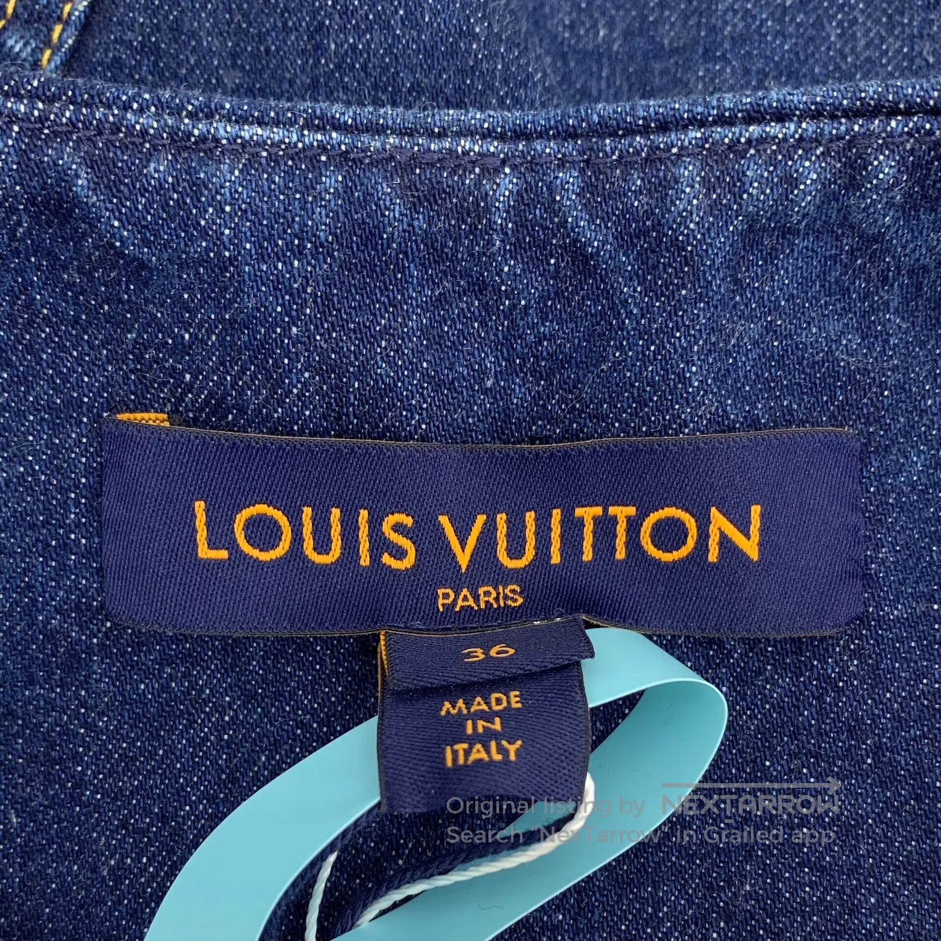 Louis Vuitton Louis Vuitton Dark blue washed cotton zip long sleeve deni Size XS / US 0-2 / IT 36-38 - 5 Thumbnail