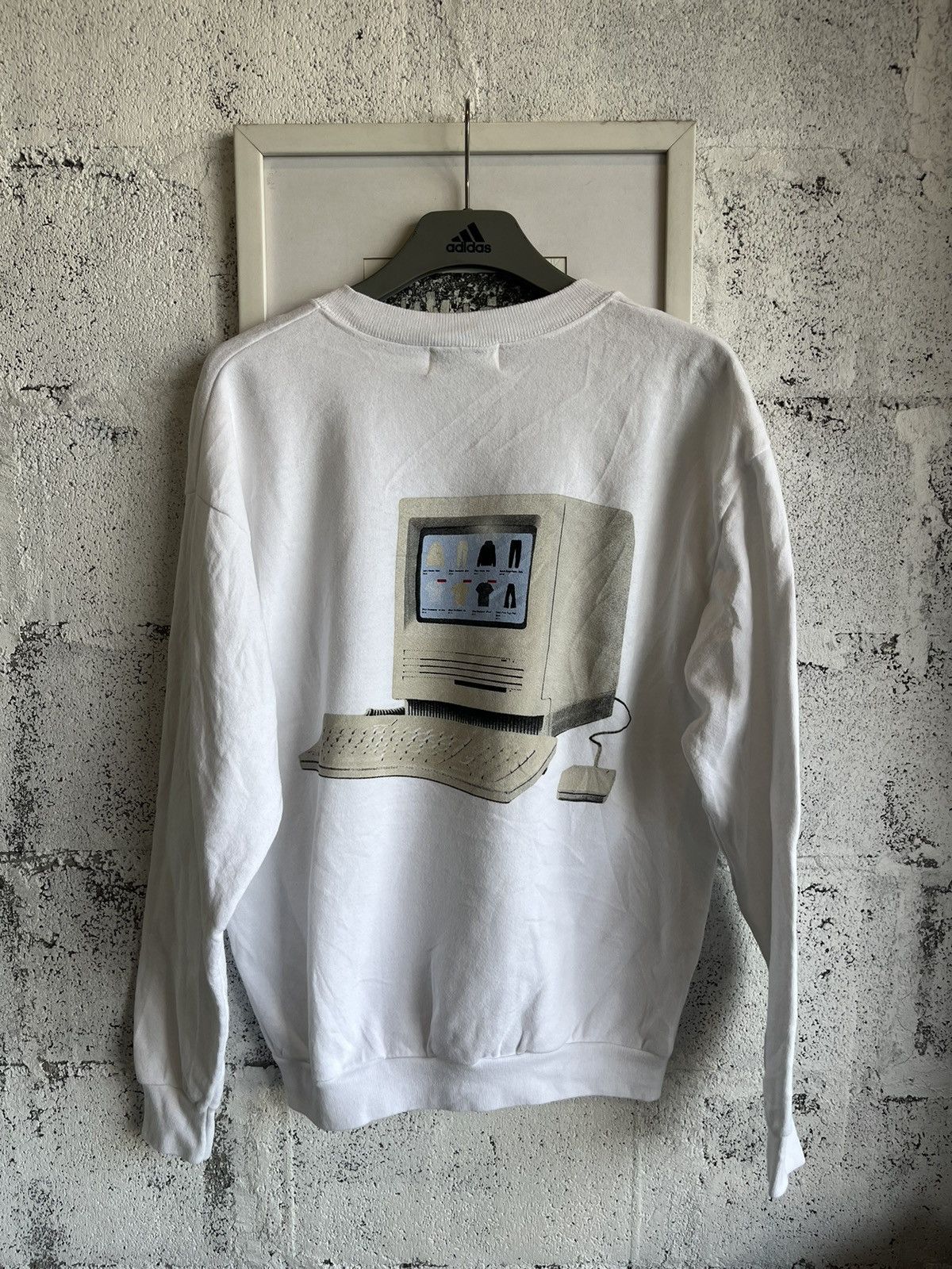 Apple × Vintage Vintage Lonely Ghost The Apple parody brand Sweater Shirt Size US XL / EU 56 / 4 - 2 Thumbnail