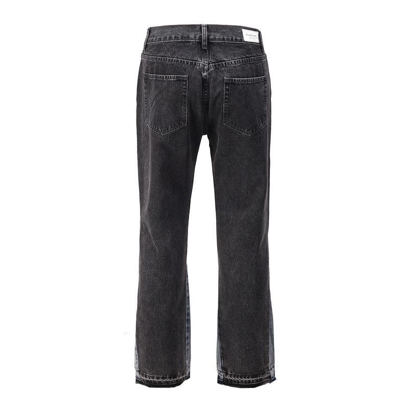 Japanese Brand × Jean High street washed loose stitching flared jeans y2k Size US 32 / EU 48 - 2 Thumbnail